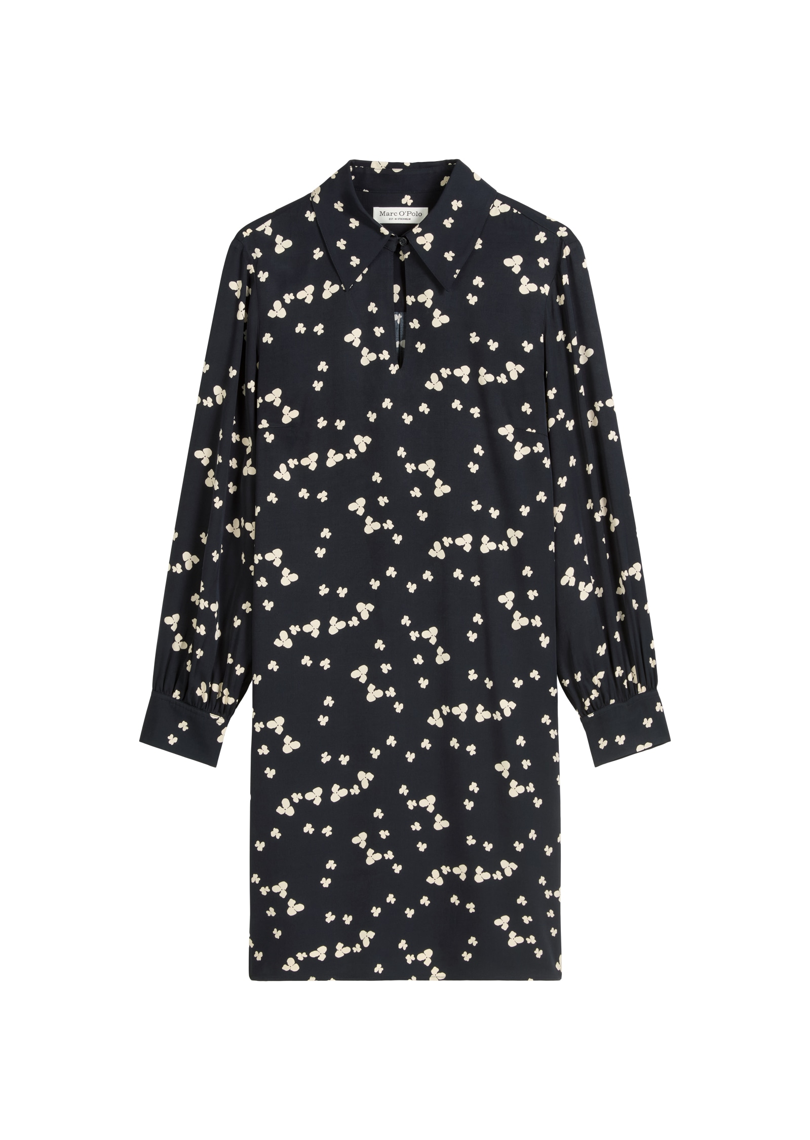 Marc O'Polo Blusenkleid mit Allover-Print, loose fit, ungefüttert