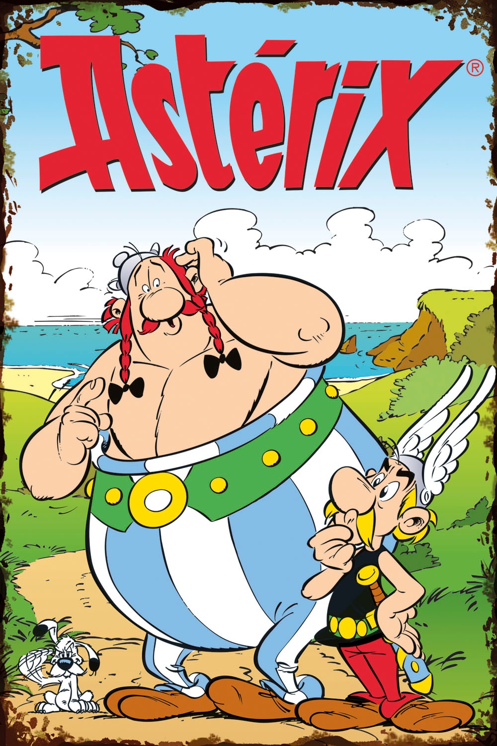 LuckyLinde Metallbild "Asterix, Obelix und Idefix II" Fantasy  Figuren  Film  Filmfiguren 1 Stk. tlg. Stahlschild 20x30 cm Wanddeko Bild zum Film "Kampf der Häuptlinge"