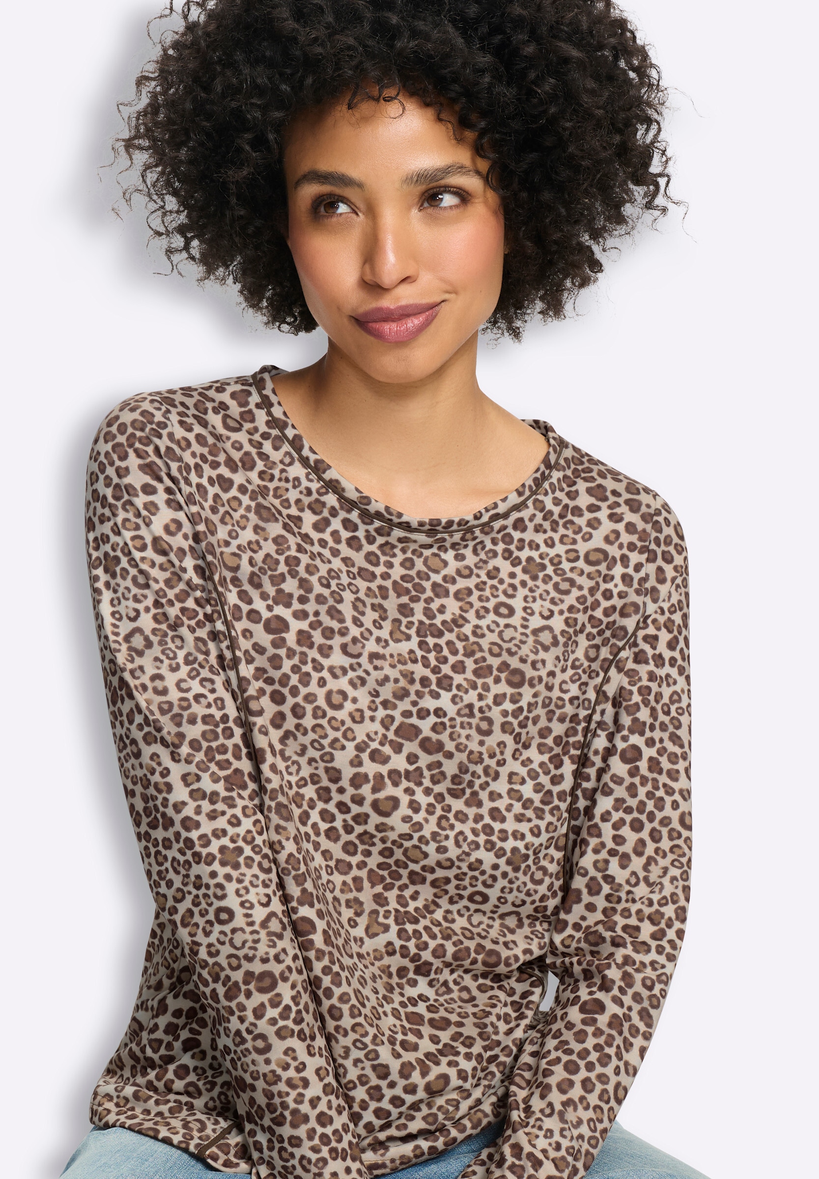 heine T-Shirt »Druck-Shirt Print-Shirt mit Animal-Dessin«
