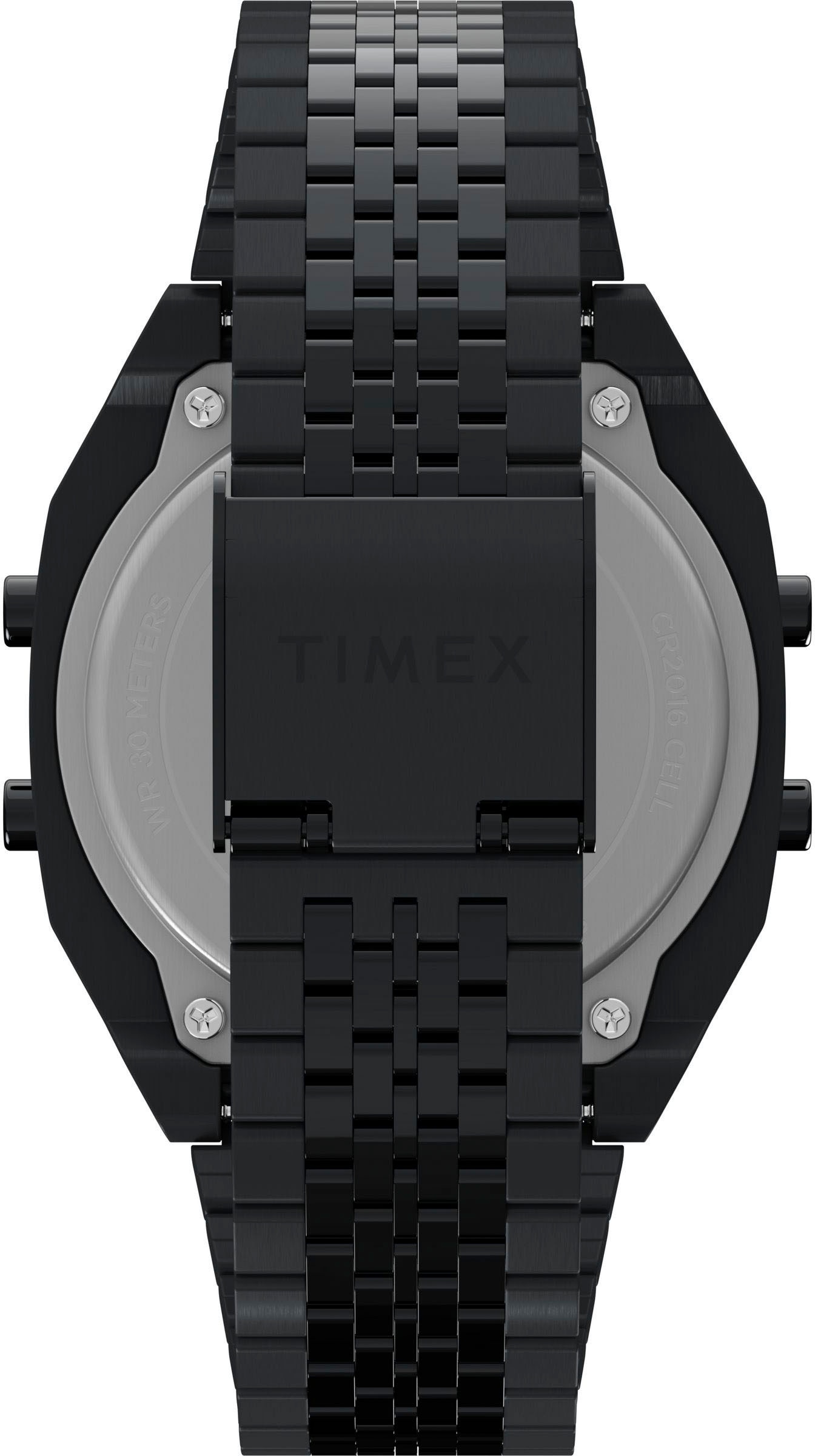 Timex Digitaluhr »TIMEX LAB TIMEX 80«, Quarzuhr, Armbanduhr, Herrenuhr,Edelstahlarmband