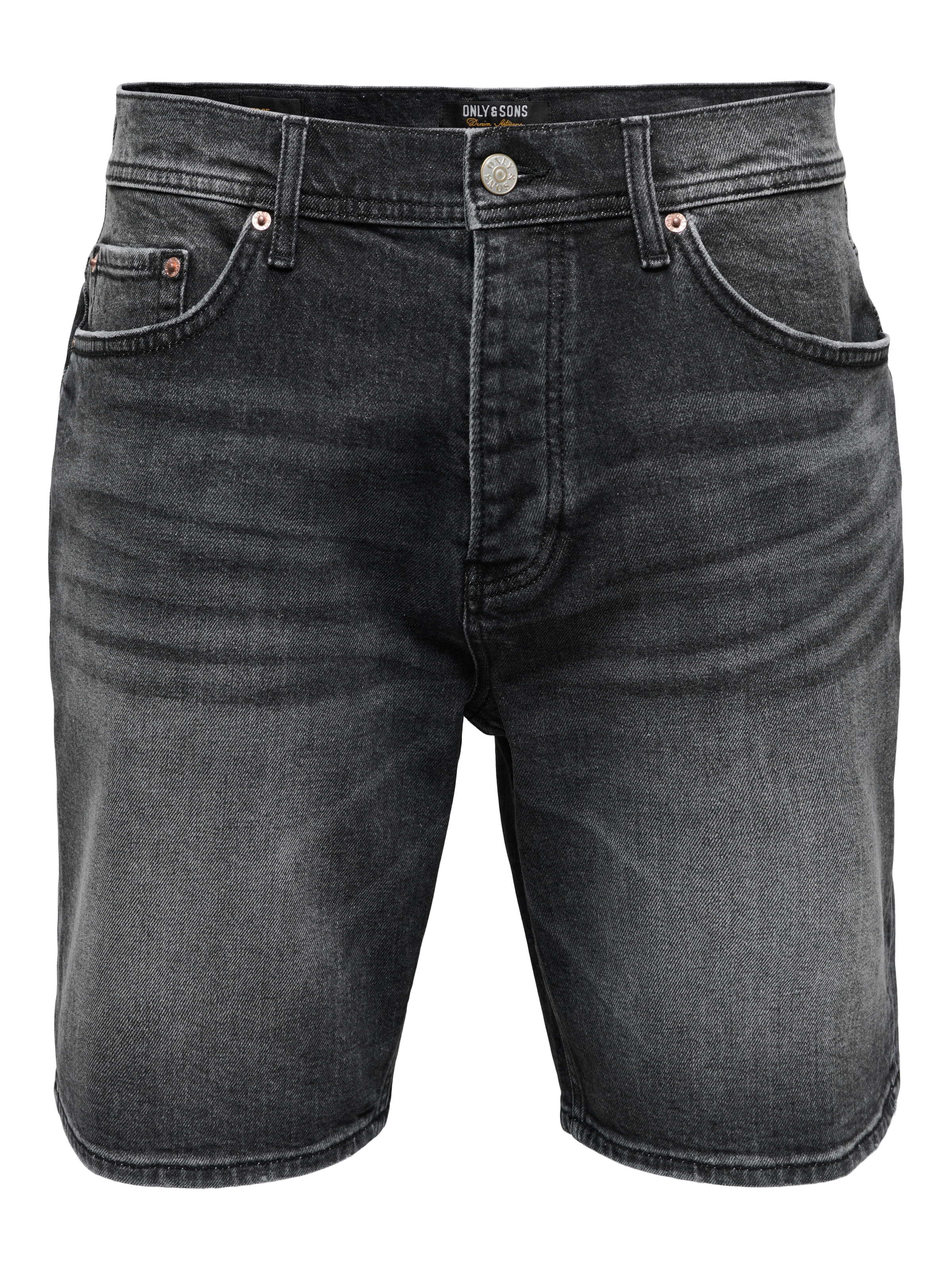 ONLY & SONS Jeansshorts »ONSEDGE PERF WB 6968 DOT DNM SHORTS NOOS« Baumwollmischung, straight fit