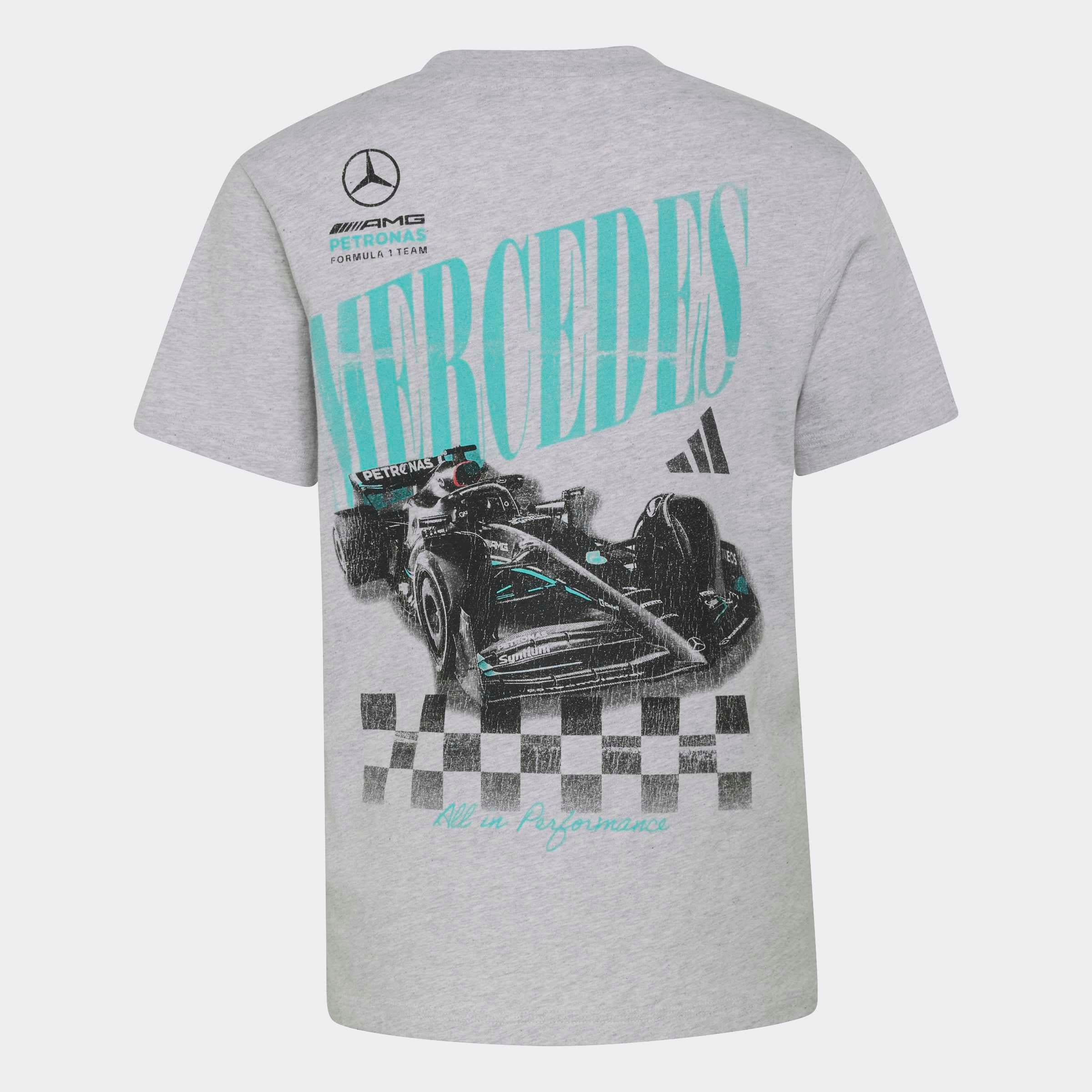 adidas Performance T-Shirt »MERCEDES-AMG PETRONAS FORMULA 1 TEAM GRAFIK 01« für Kinder, mit Rundhalsausschnitt, in normaler Länge, ohne Verschluss