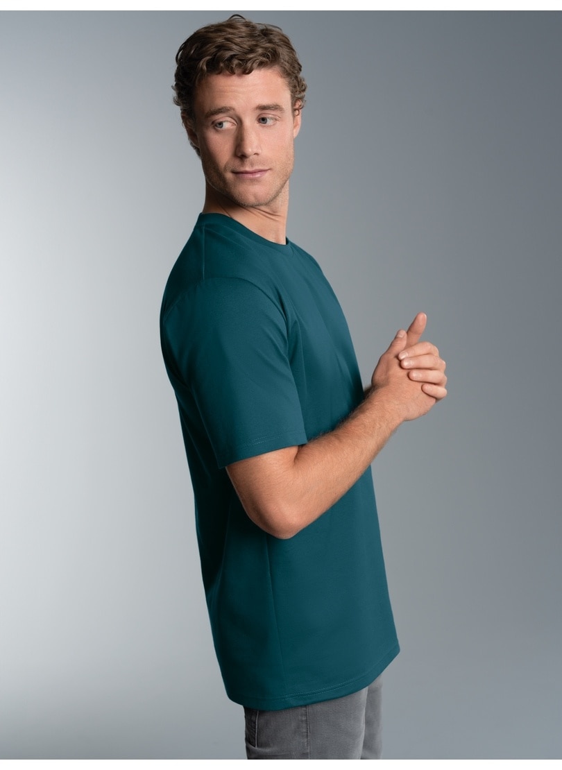 Trigema T-Shirt »TRIGEMA T-Shirt DELUXE Baumwolle« 1 Stk.