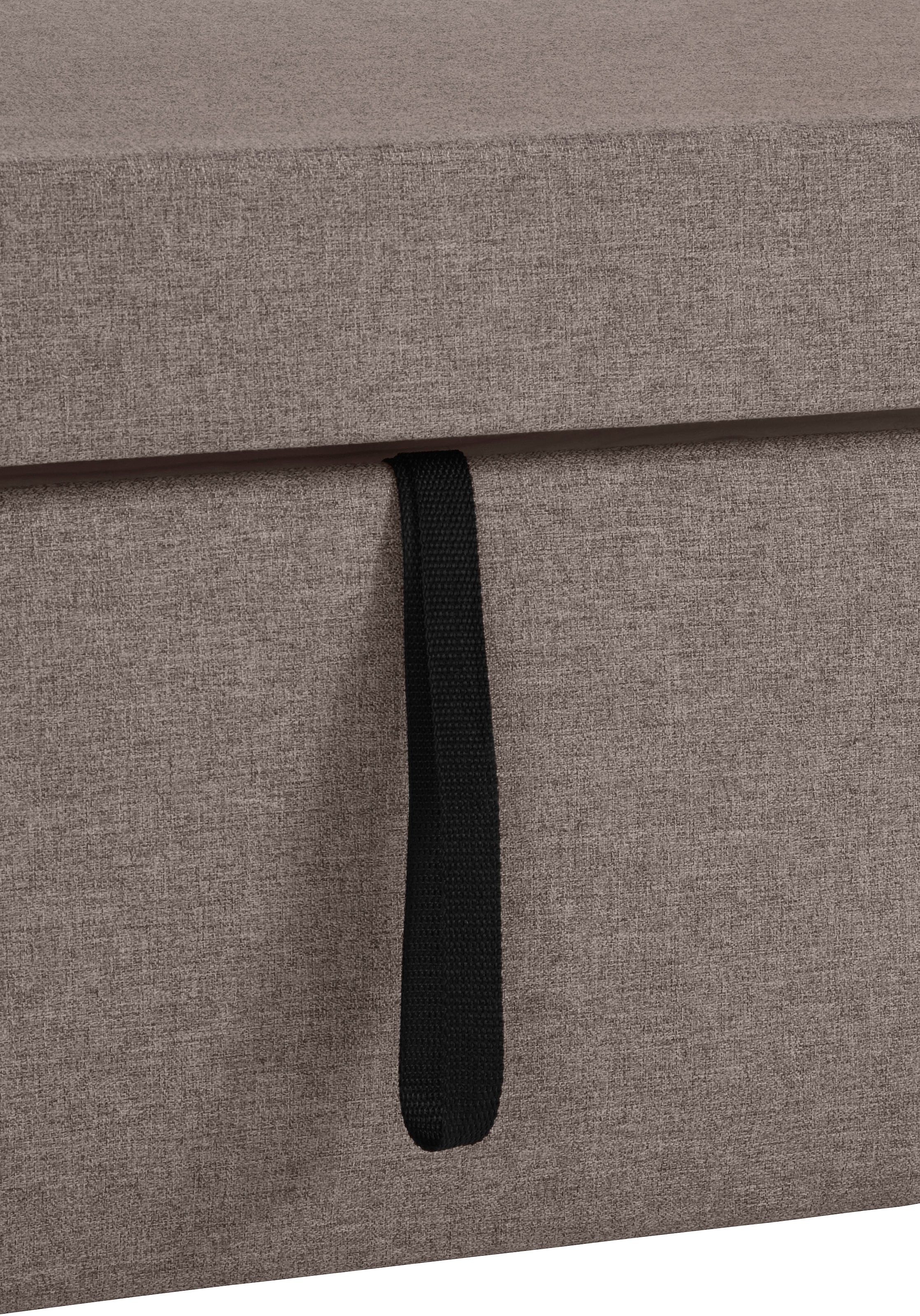 DOMO collection Ecksofa »Lagoa, moderne Sitzheftung, bequem und komfortabel, L-Form«, wahlweise mit Bettfunktion, frei im Raum stellbar, große Farbvielfalt