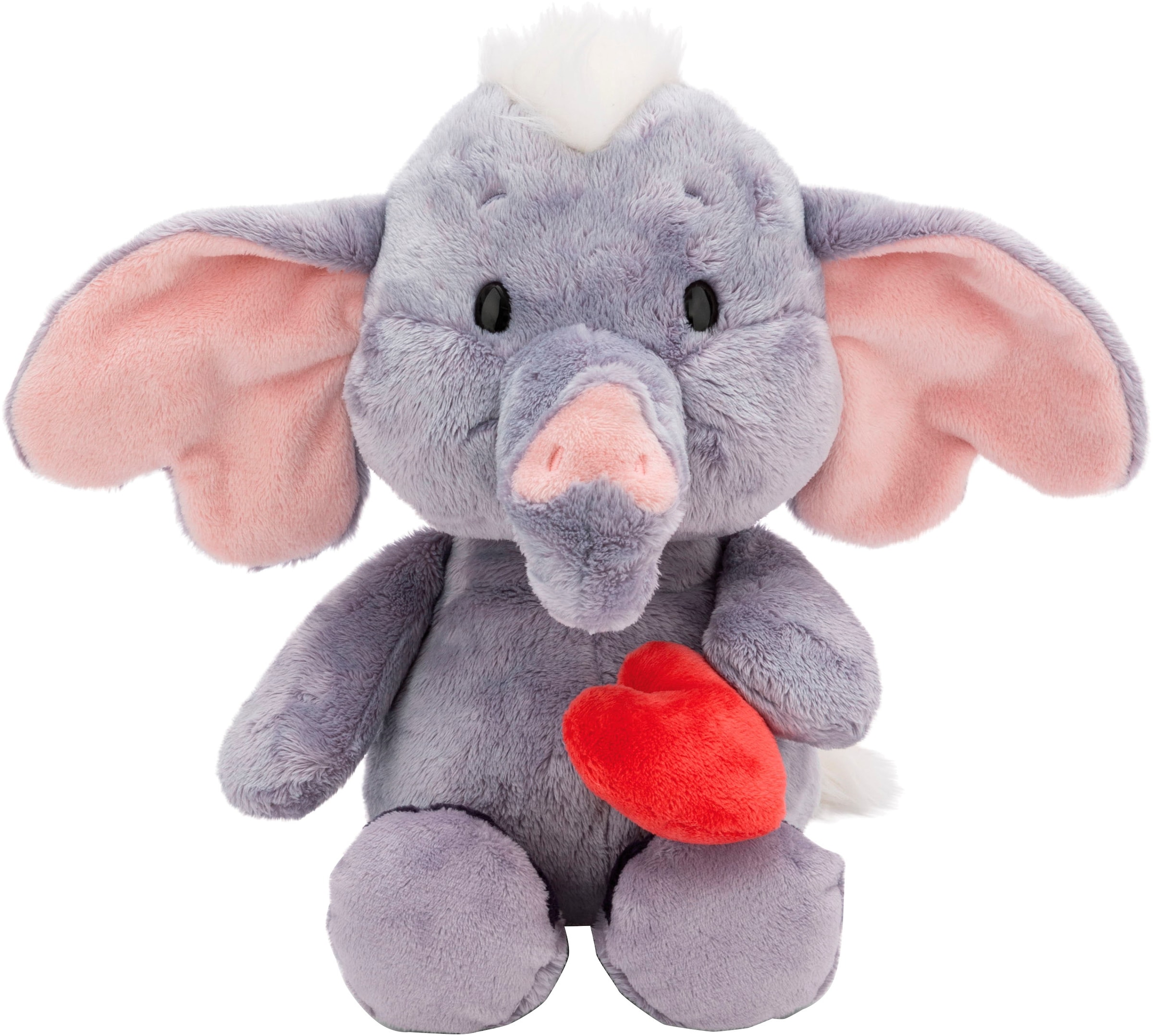 Nici Kuscheltier »Love, Elefant mit Magnet Herz dunkelgrau, 32 cm«
