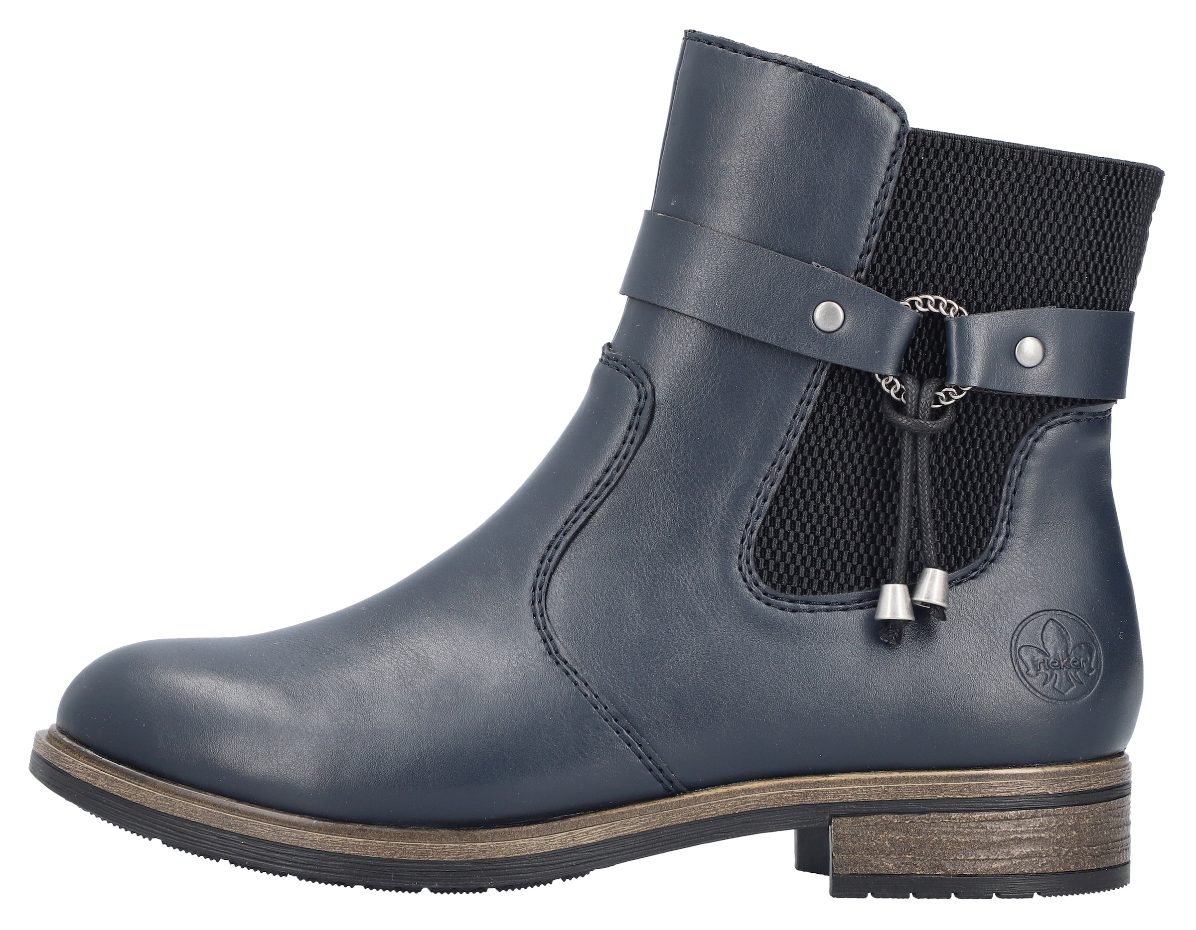 Rieker Winterstiefelette  Chelseaboots, Winterboots, Blockabsatz, mit Innenreißverschluss
