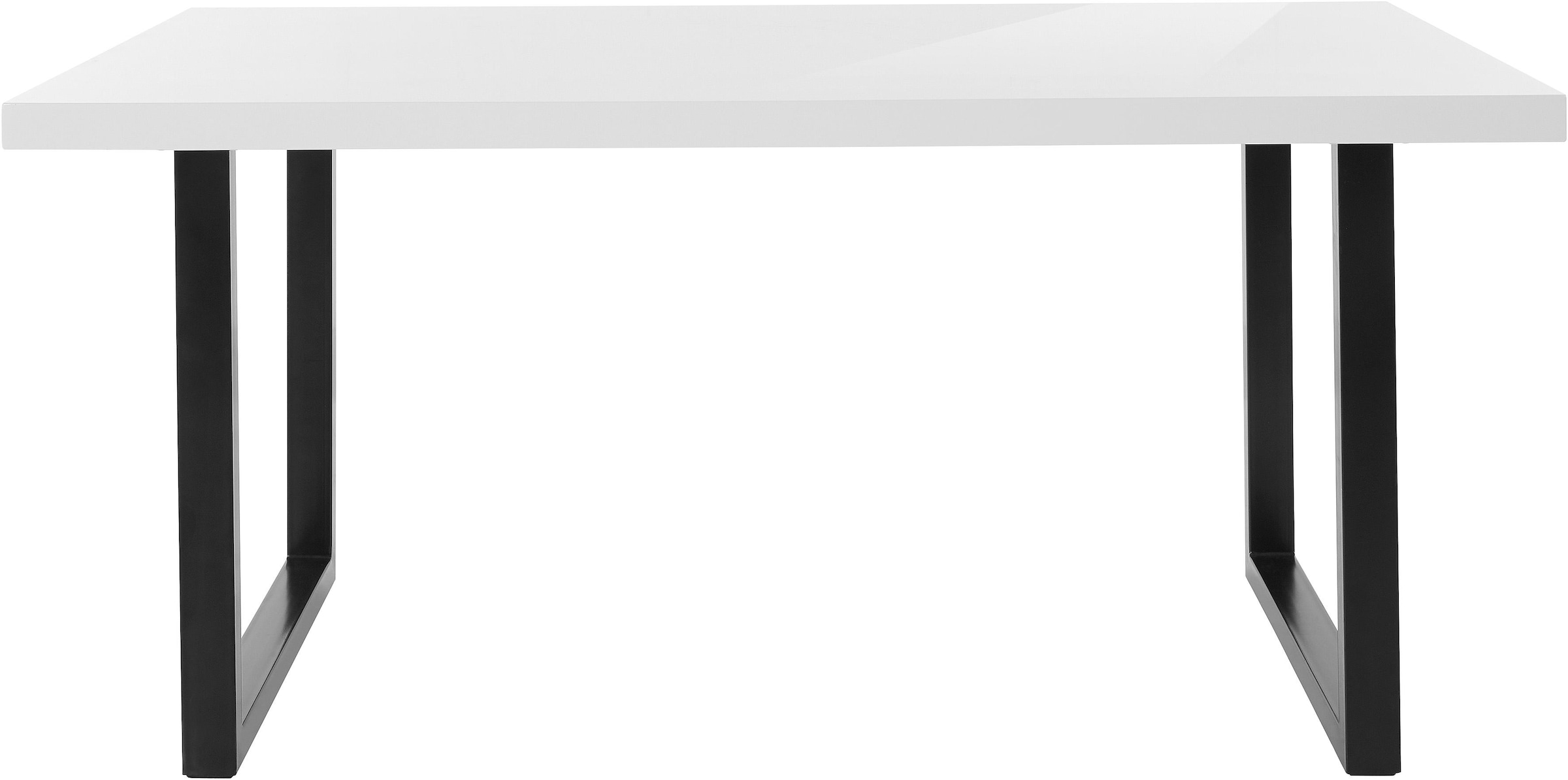 Paroli Esstisch »Manger« Breite 180 cm, mit U-Gestell aus Metall in schwarz