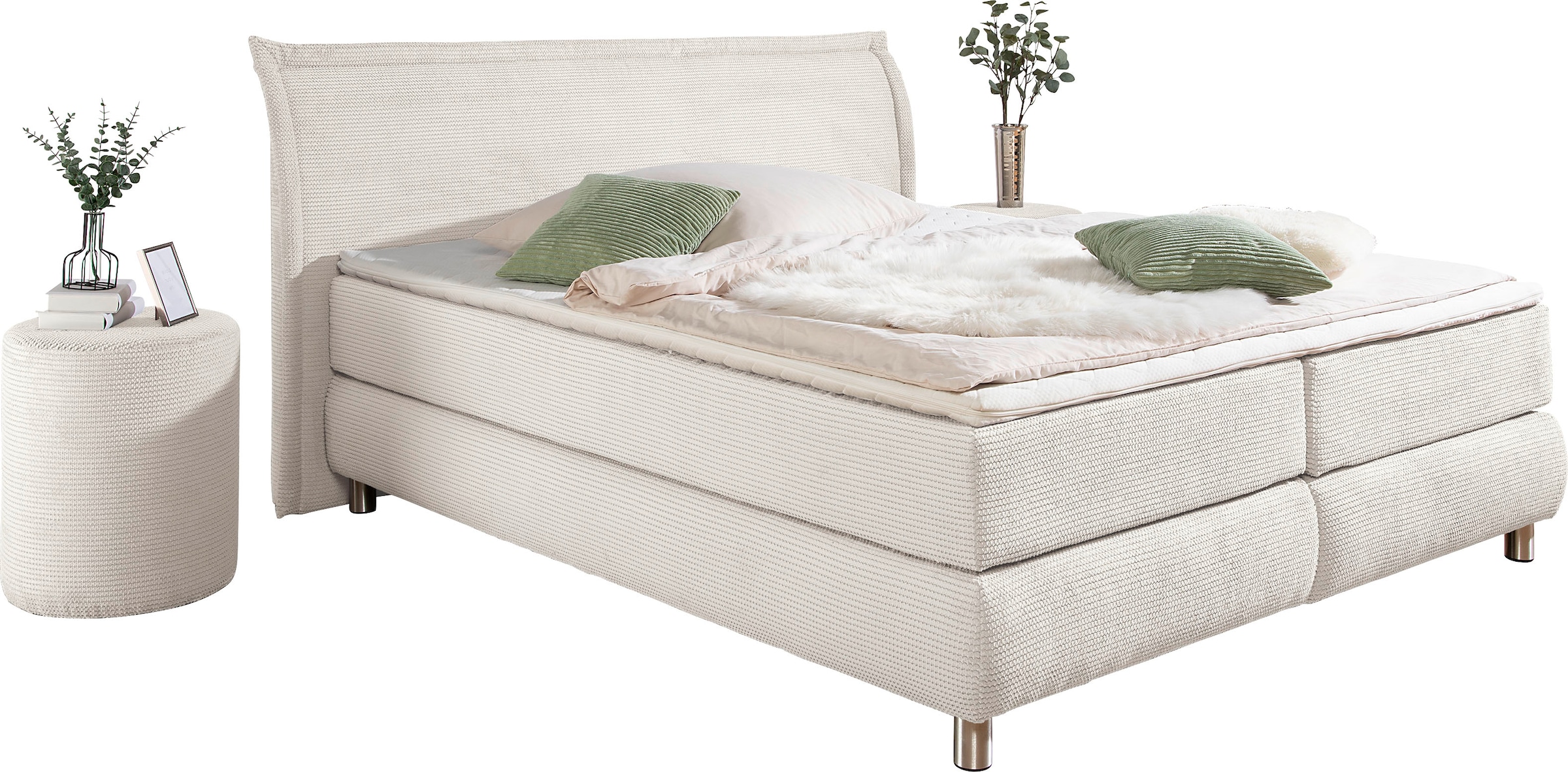 INOSIGN Boxspringbett »"Coloma" erhältlich in H2, H3 oder H4 inkl. Topper«, in H2, H3 oder H4 erhältlich