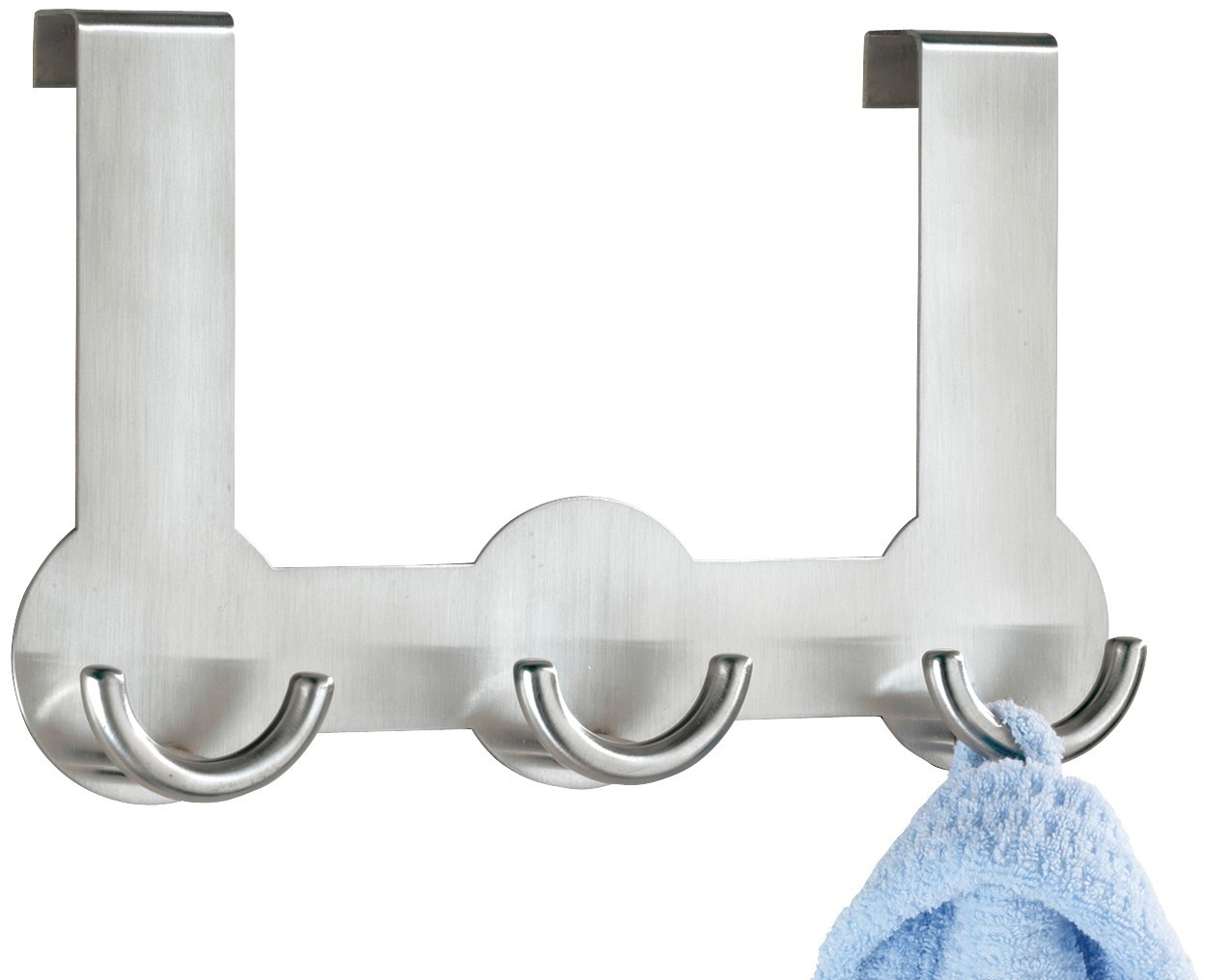 WENKO Türhaken »Modell Rondo«, Türgarderobe, Hakenleiste mit 3 Haken, für einen Türfalz von 2 cm