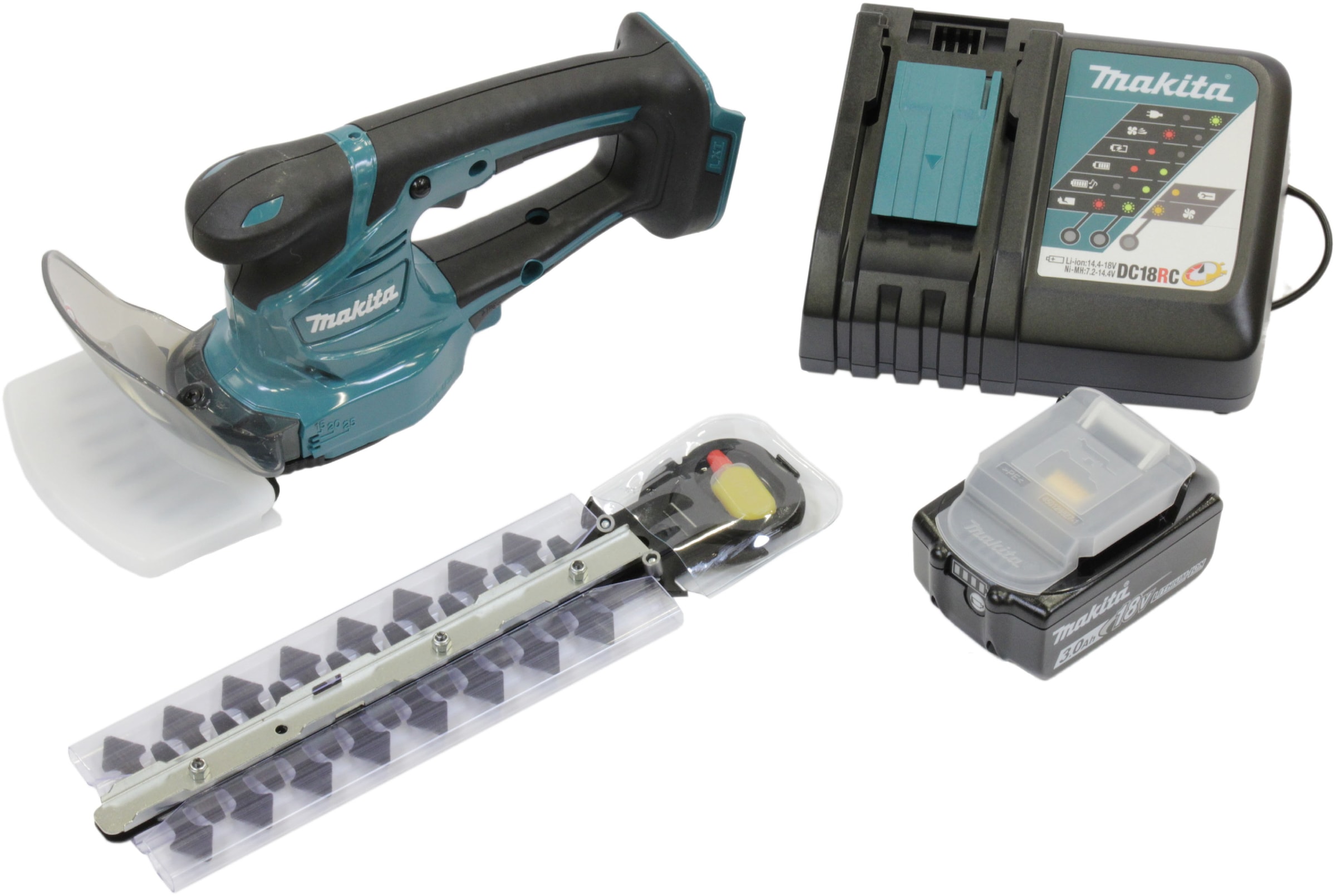 Makita Akku-Gras- und Strauchscherenset »DUM111RFX«, 18V, 2.500 min-1, 11/20 cm, Inkl. Akku und Ladegerät
