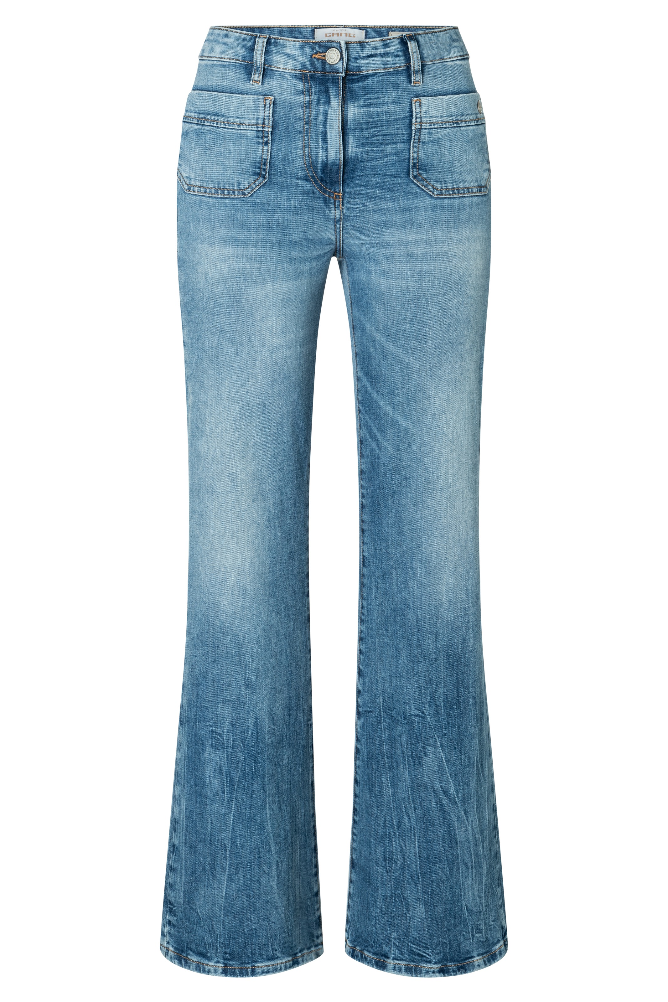 GANG Bootcut-Jeans »94 JESSI FLARED«, im angesagten Leo Muster