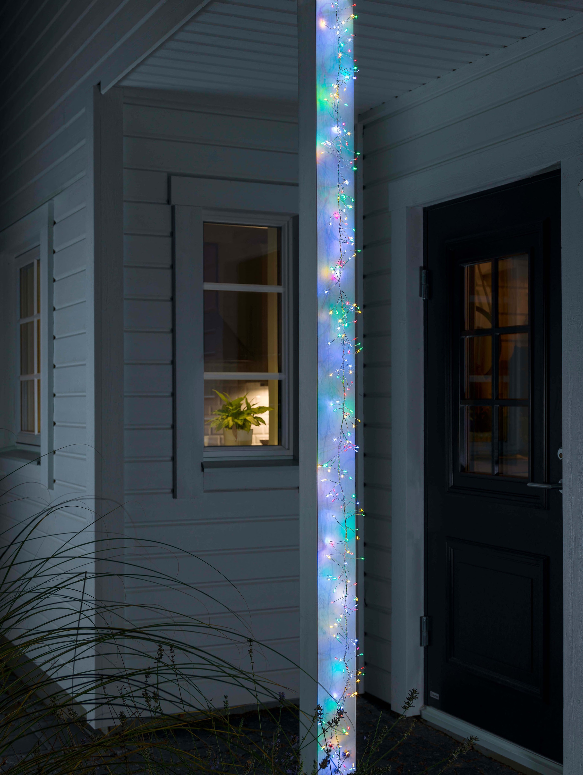 KONSTSMIDE LED-Lichterkette 360 Stk.-flammig Micro LED Büschellichterkette Cluster, mit 8 Funktionen, 360 Dioden