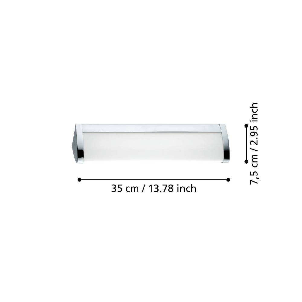 EGLO LED Wandleuchte »GITA 2 Wandlampe, Chrom, weiß, IP44, Spiegelleuchte, Badezimmerlampe« LED-Board Warmweiß Feuchtraumleuchte, Badezimmer, elegant, minimalitisch