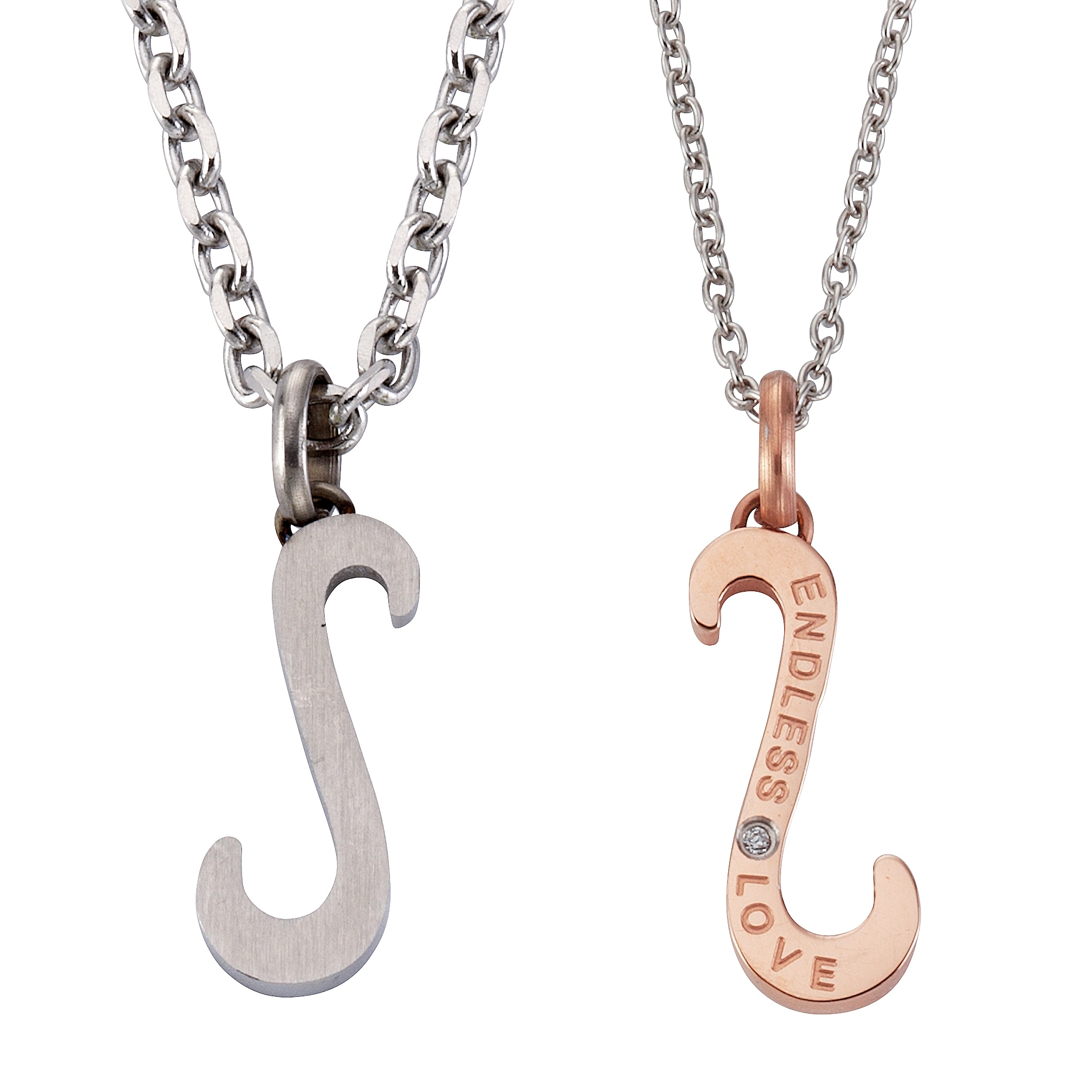 Firetti Kette und Anhänger Set »Multipack Schmuck Geschenk Halskette LIEBE "ENDLESS LOVE"«, (4 tlg.), mit Zirkonia (synth.)