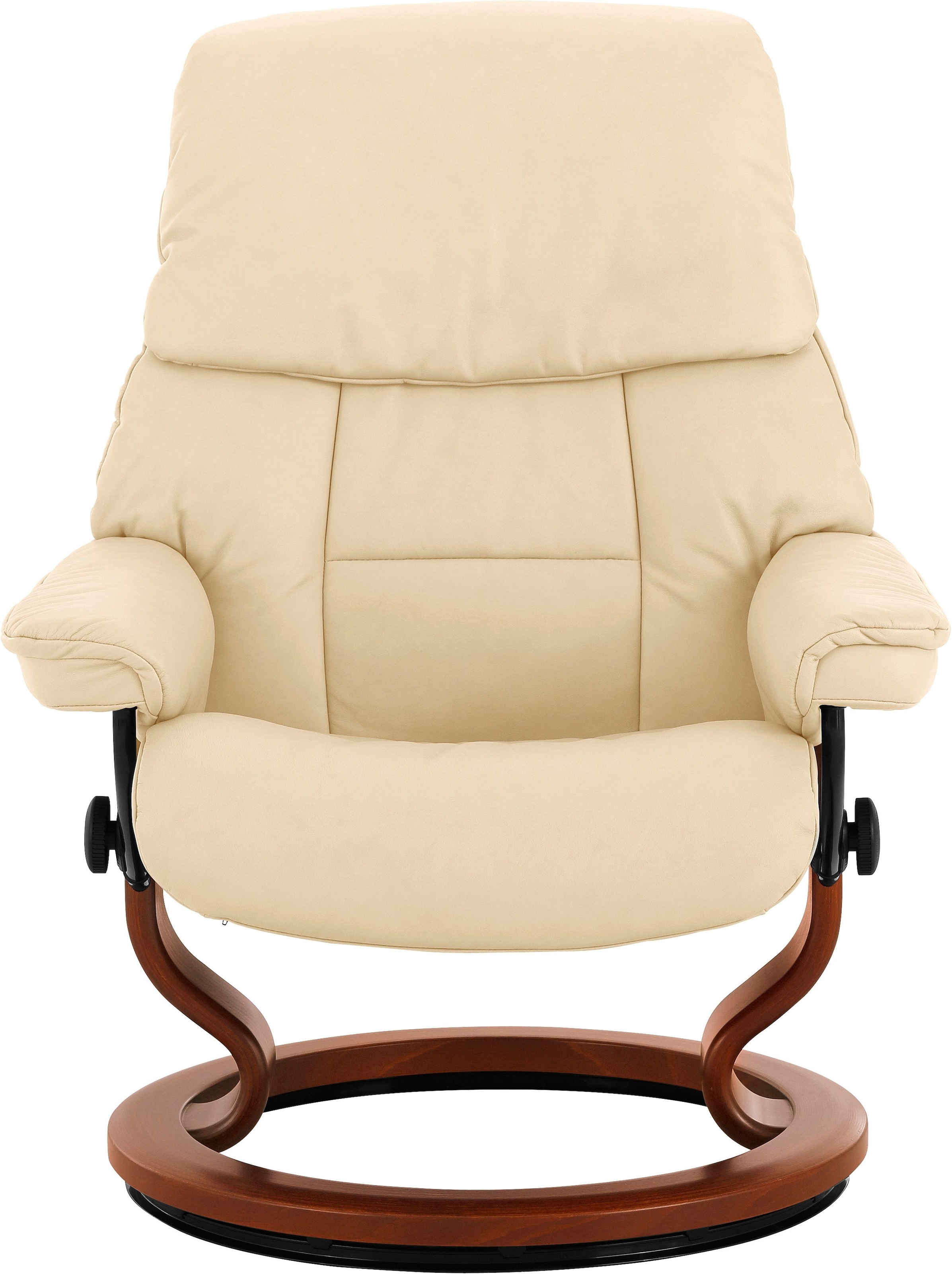 Stressless® Relaxsessel »Ruby«, (Set, Relaxsessel mit Hocker), mit Classic Base, Größe L, Gestell Eiche, Wenge, Braun & Schwarz
