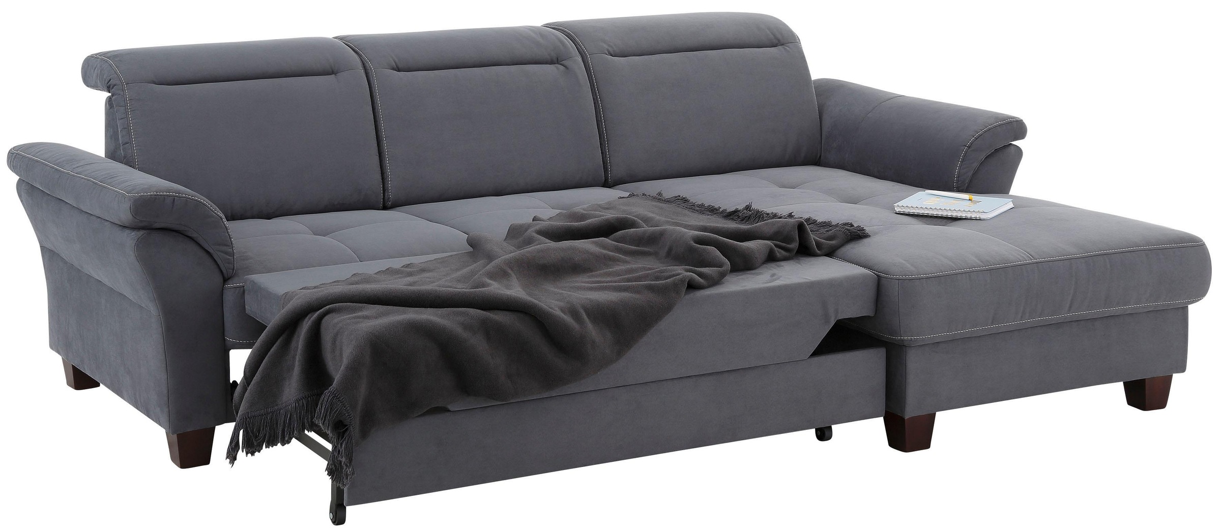 Home affaire Ecksofa »Solvei L-Form«, mit Recamierenabschluß und Sitztiefenverstellung