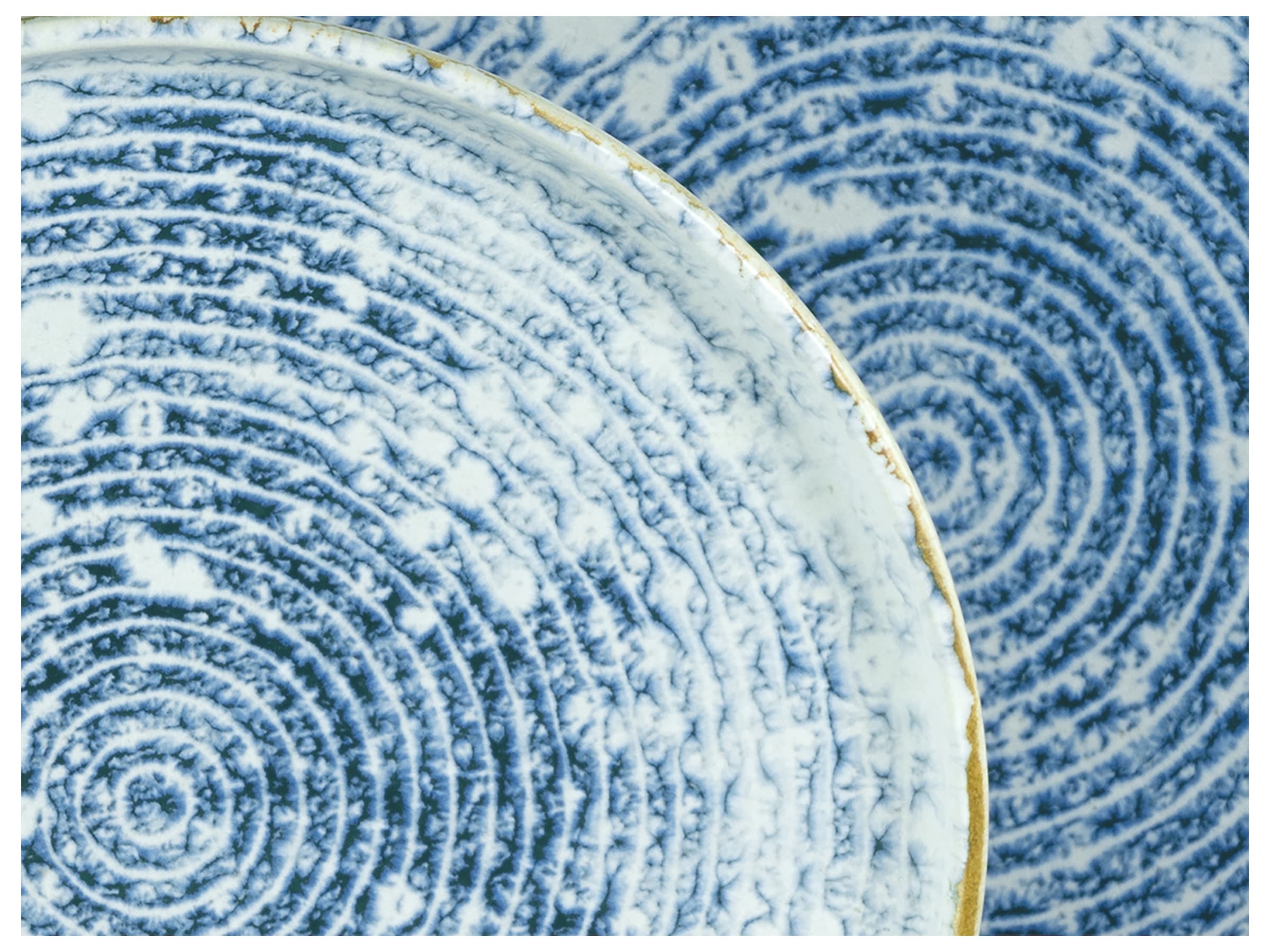 CreaTable Teller-Set »Uno Mykonos, Teller Set 12-tlg« Sommerlich, Vintage Style, Reaktivglasur