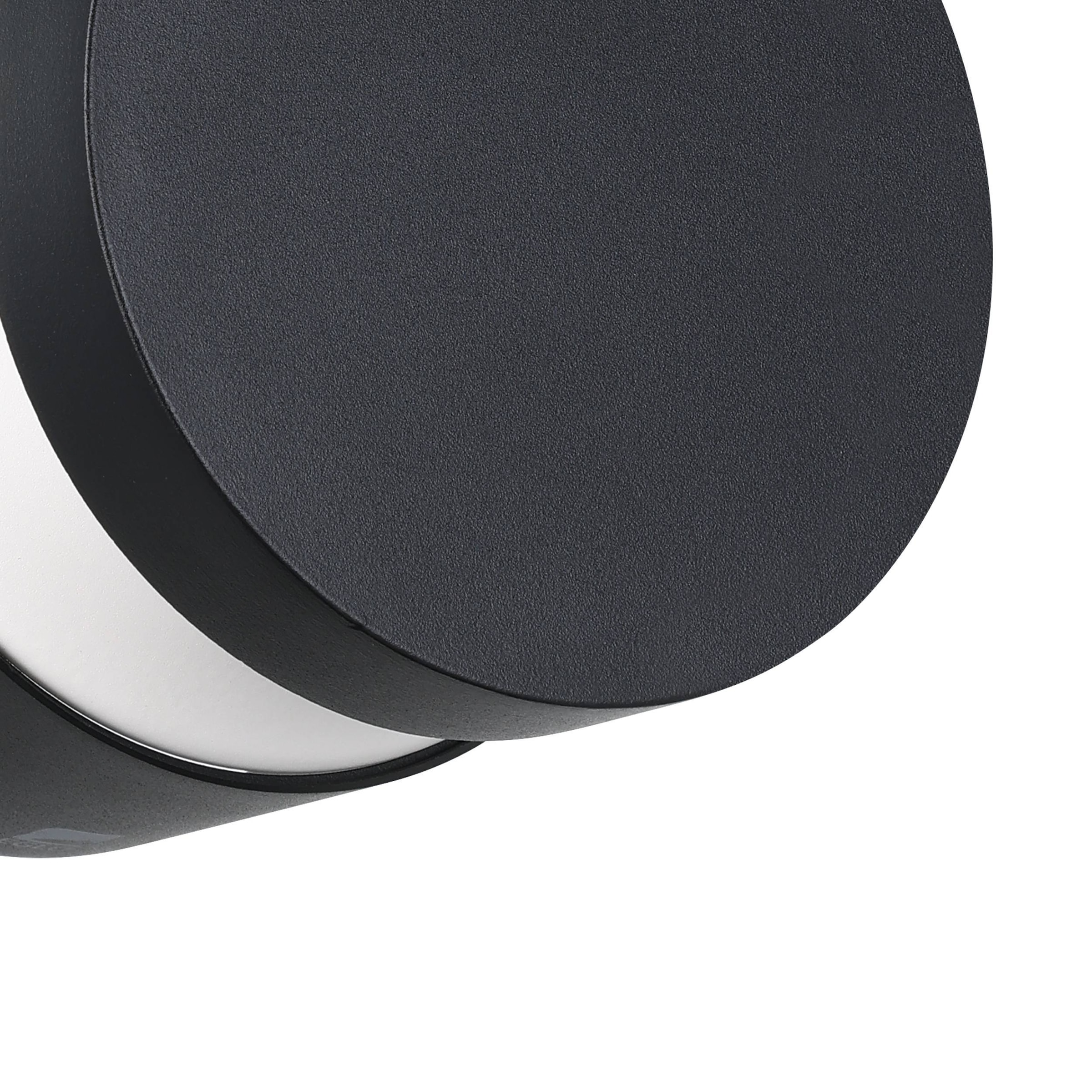 EGLO Wandleuchte »Melzo Außen-Wandlampe, Außenlampe aus Aluguss und Kunststoff, IP44« LED-Modul 1 Stk. Warmweiß Wand-/Deckenleuchte - H13 x Ø13,5 cm - schwarz - 1X11W inkl.