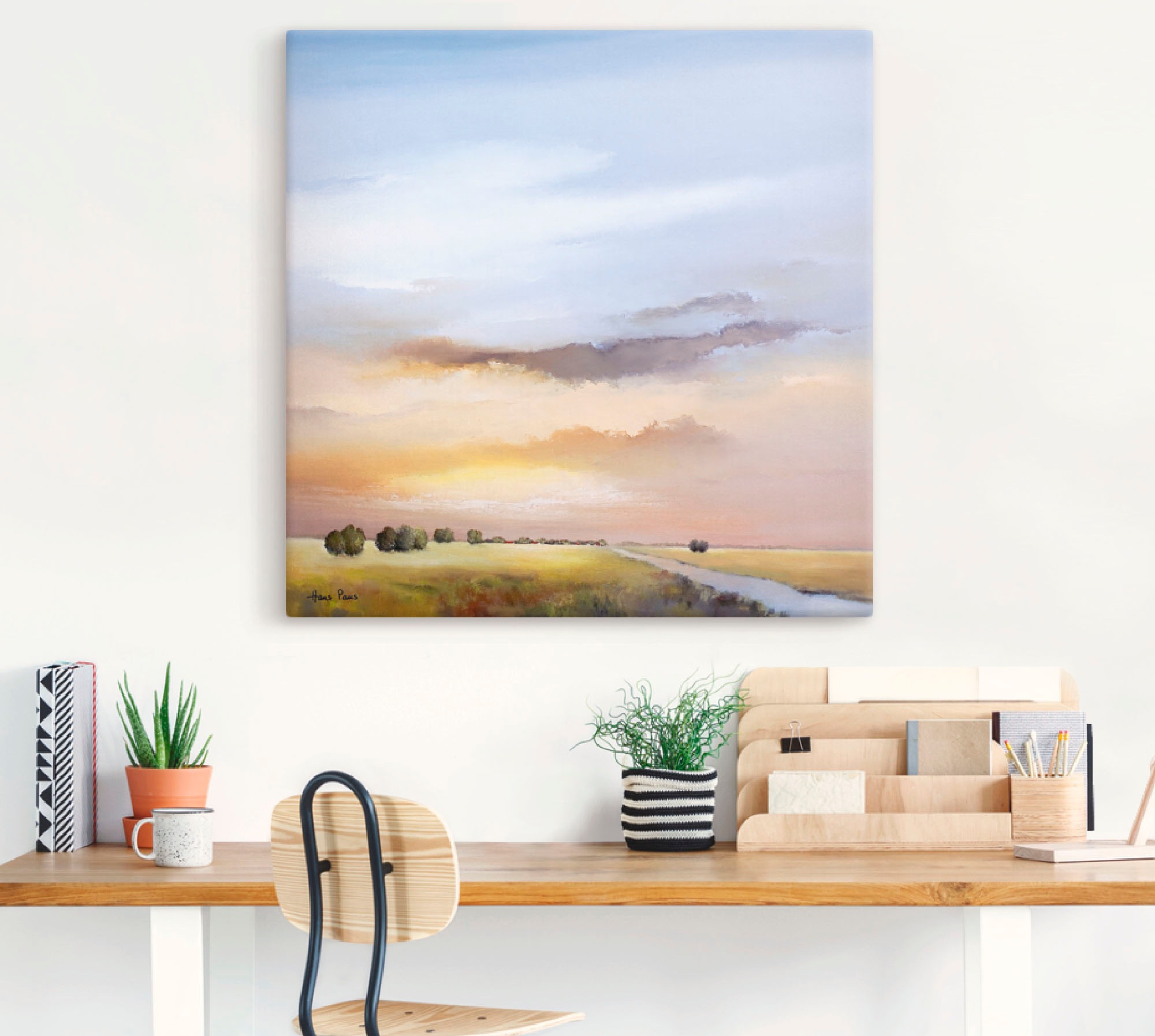 Artland Wandbild »Landschaft III«, Himmel, (1 St.), als Leinwandbild, Poster in verschied. Größen