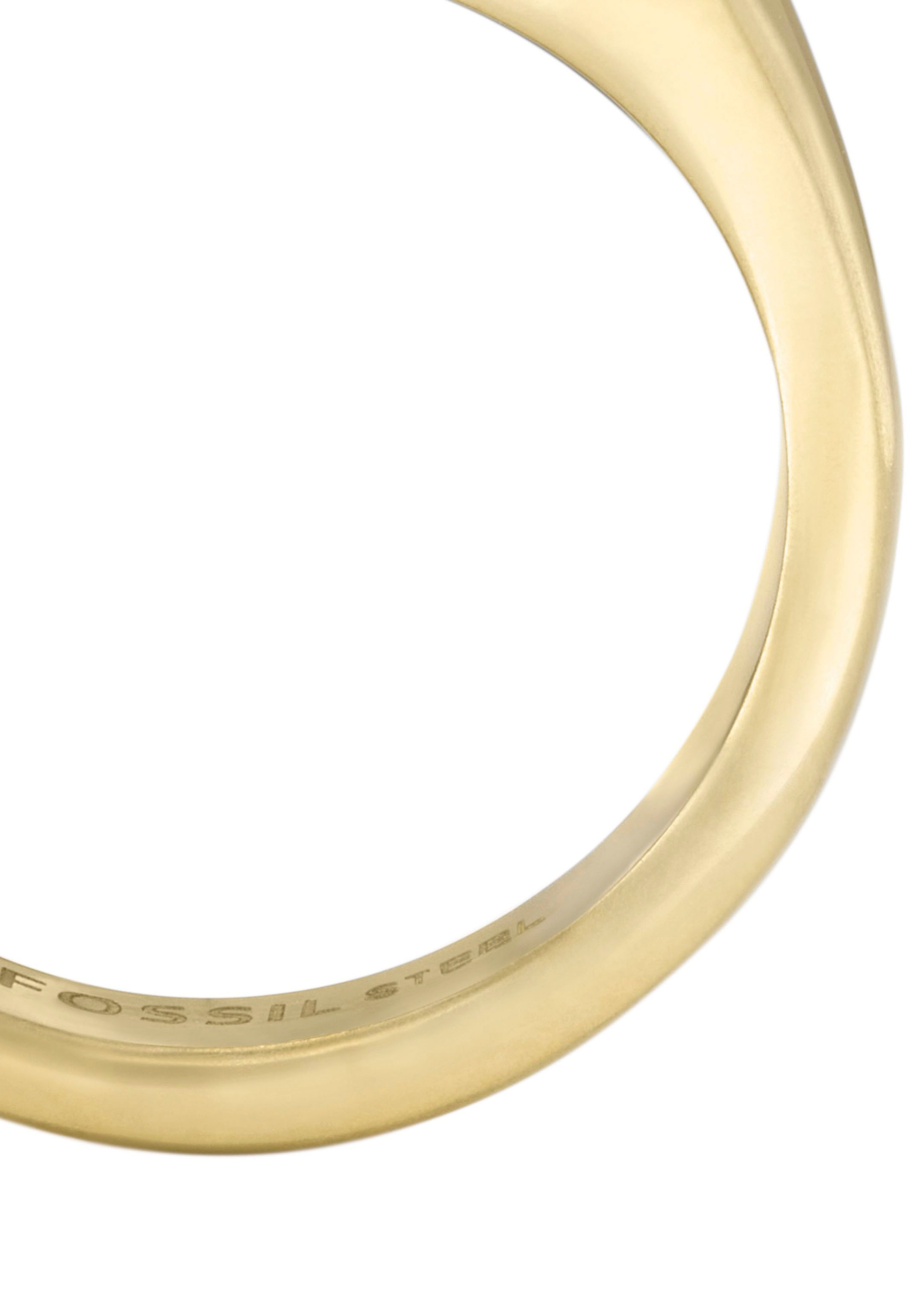 Fossil Fingerring »JEWELRY ALL STACKED UP, JF04603040, JF04605710«, mit Agate