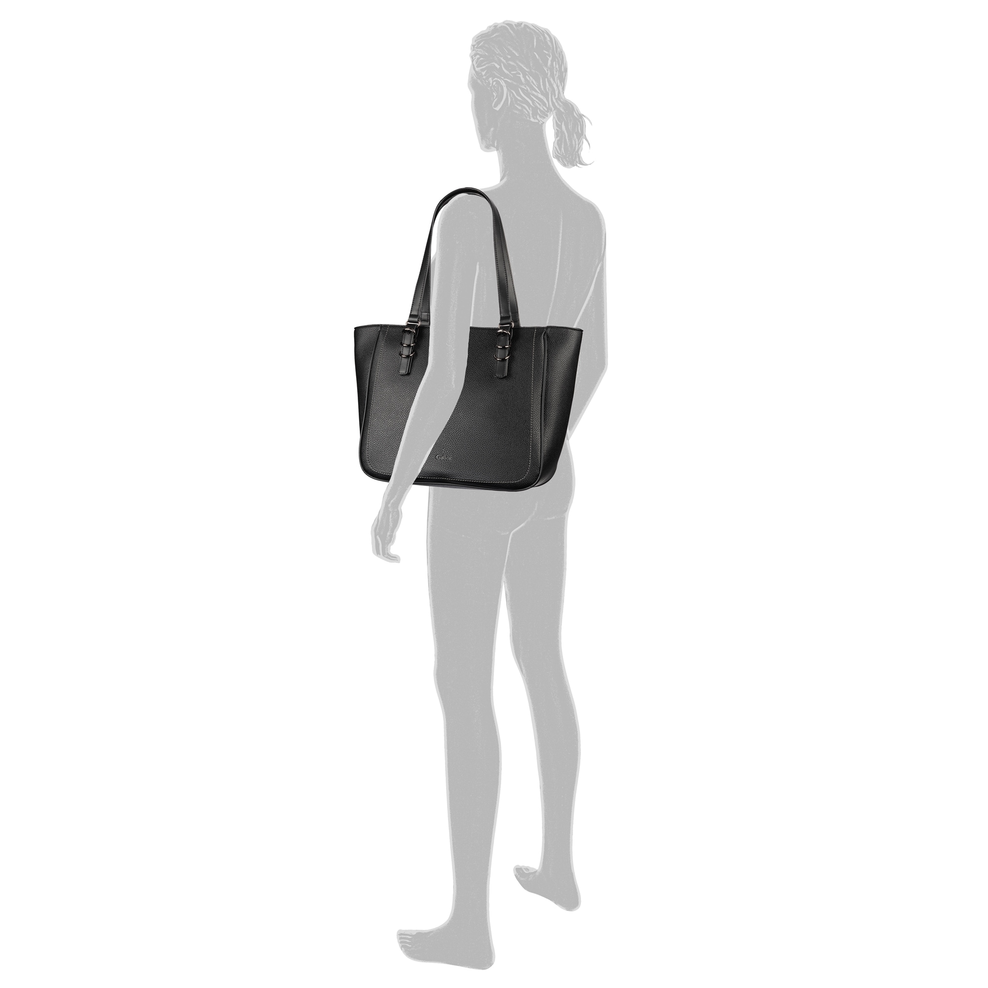 Gabor Shopper »Galinna« weiches Lederimitat mit Metalldetails und Kontrastnähten