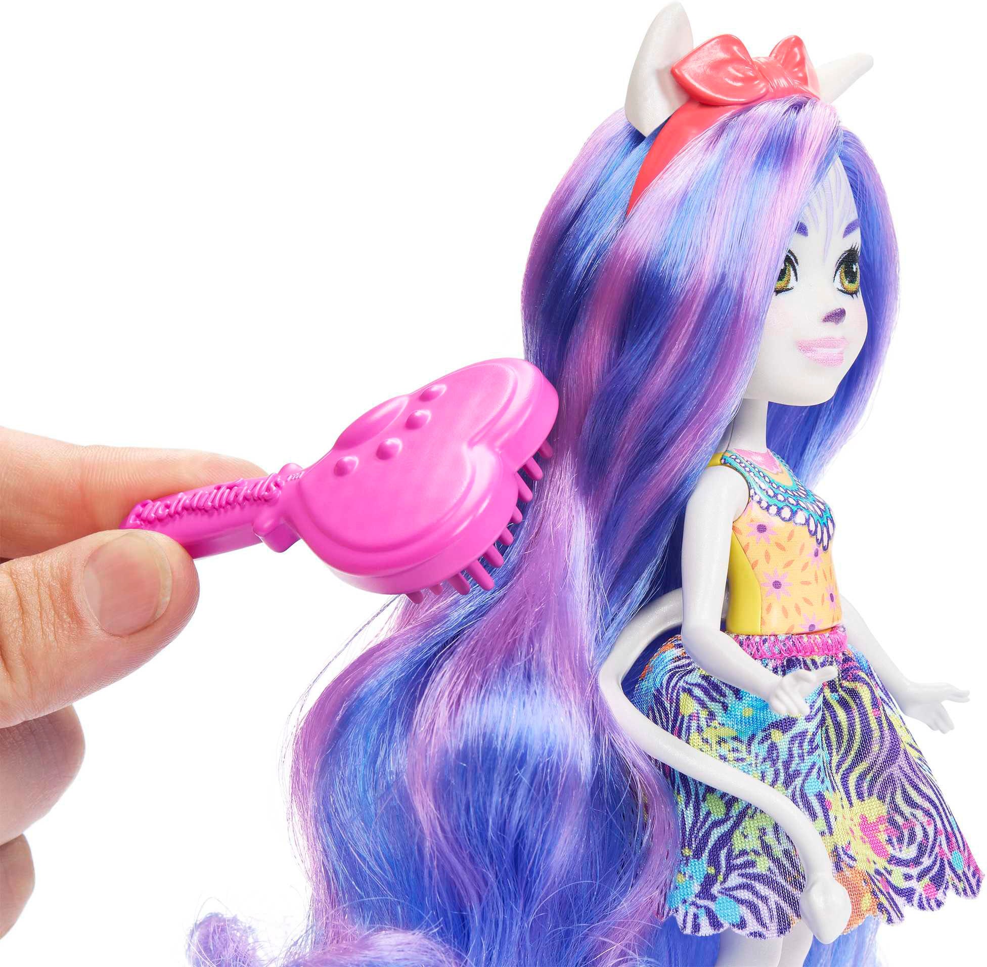 Enchantimals Minipuppe »Enchantimals Glam Party, Zemirah Zebra mit Freundefigur«