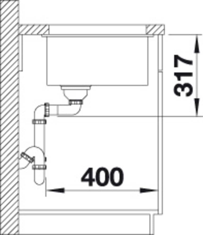 Blanco Granitspüle »ETAGON 500-U«, aus SILGRANIT®, mit 2 Etagon-Schienen