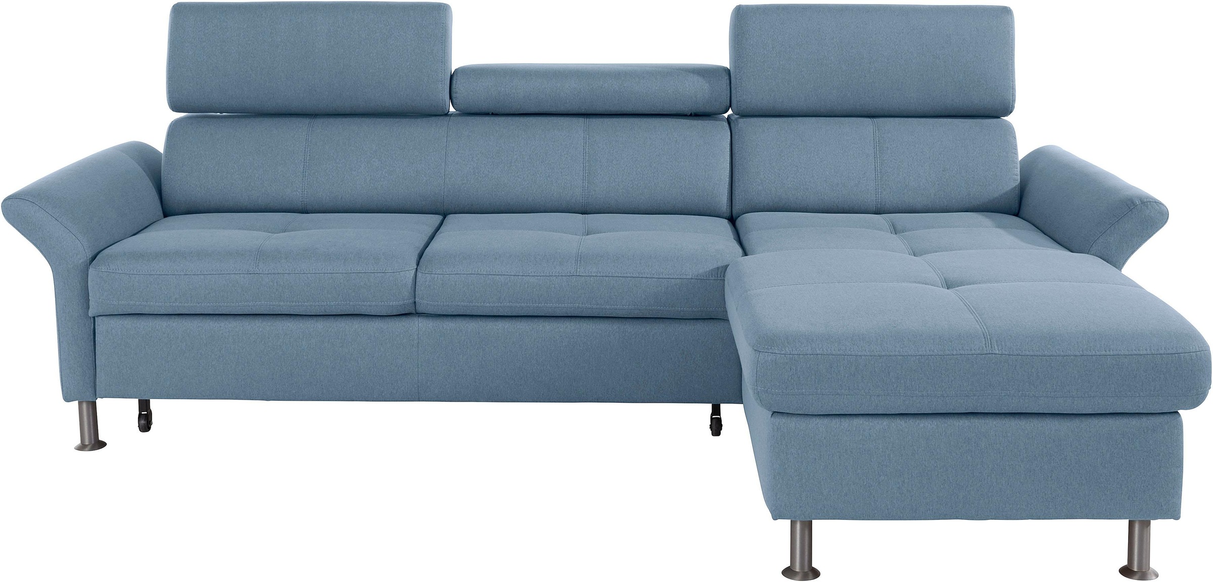 exxpo - sofa fashion Ecksofa »Maretto, bequem und komfortabel, L-Form«, inkl. Kopf- bzw. Rückenverstellung, wahlweise mit Bettfunktion