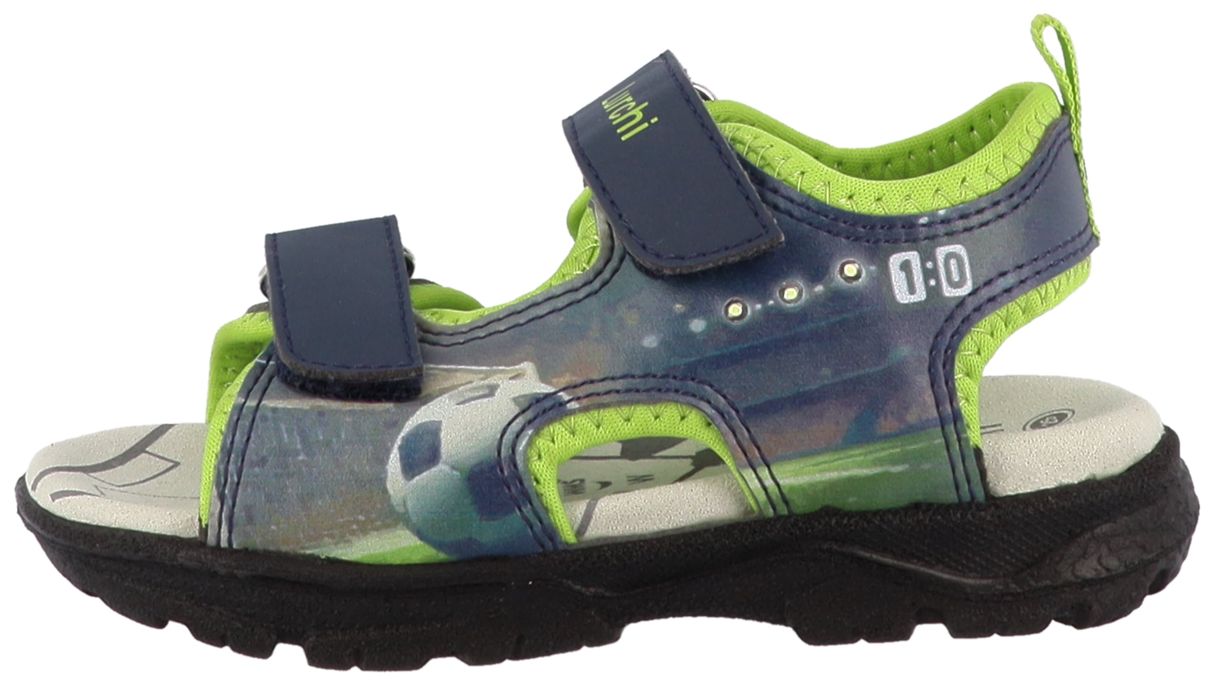 Lurchi Sandale »Keeper«  Klettschuh mit Blinkfunktion, Größenschablone zum Download