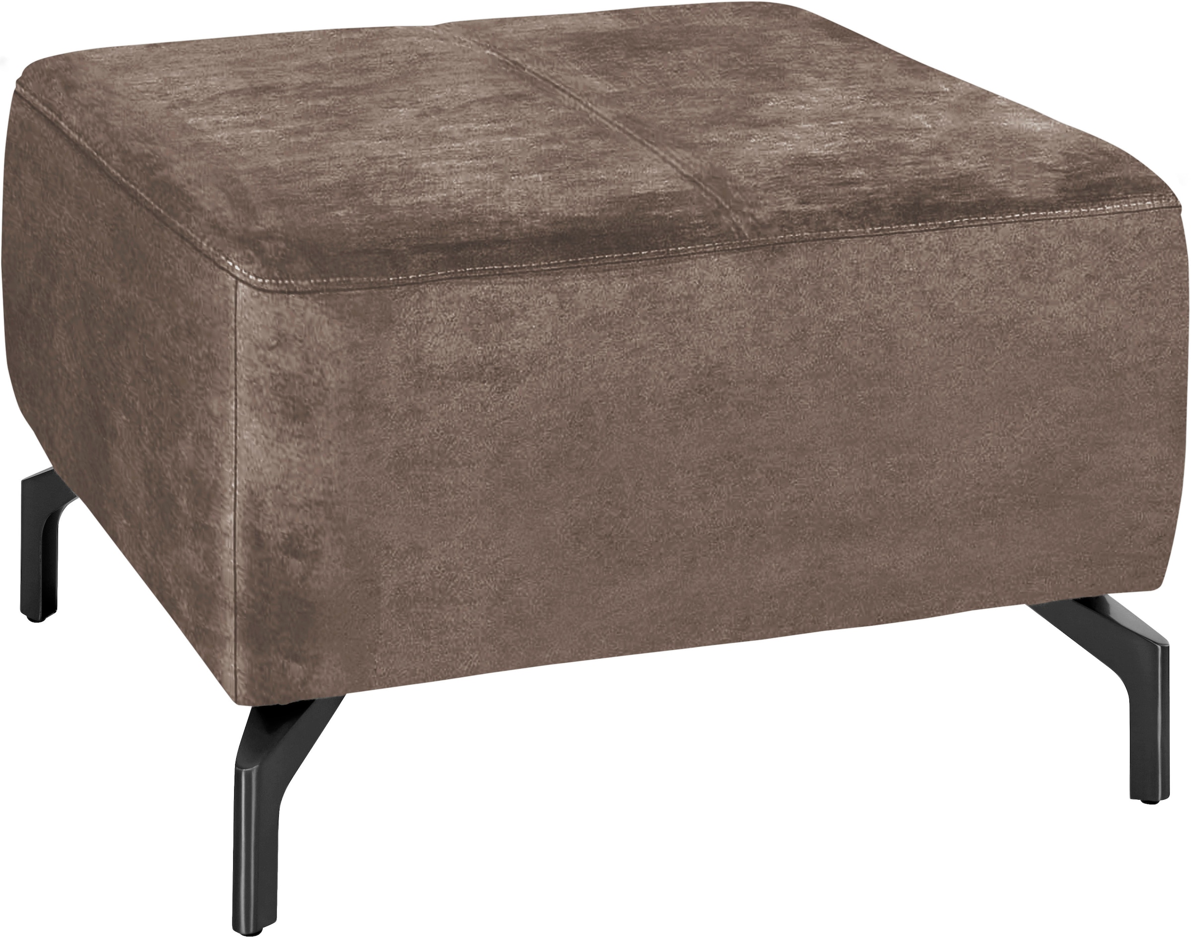 sit&more Hocker »Gizeh« Fußhöhe 15 cm, wahlweise in 2 unterschiedlichen Fußfarben