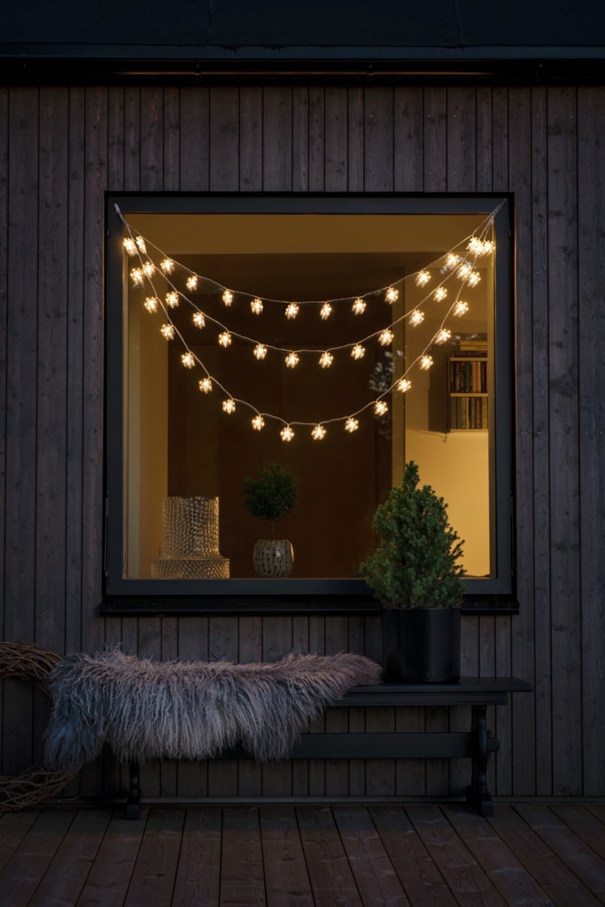 KONSTSMIDE LED-Lichtervorhang »Weihnachtsdeko aussen«, 44 warm weiße Dioden