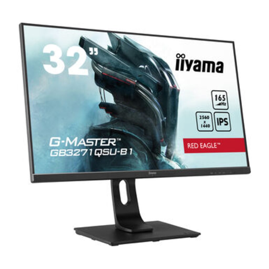 Iiyama Gaming-Monitor »IIYAMA GB3271QSU-B1 LCD-Monitor, Flat, 81 cm (32"), 2.560x1.440 WQHD«, 80,1 cm/31,5 Zoll, 2560 x 1440 px, 1 ms Reaktionszeit, 165 Hz