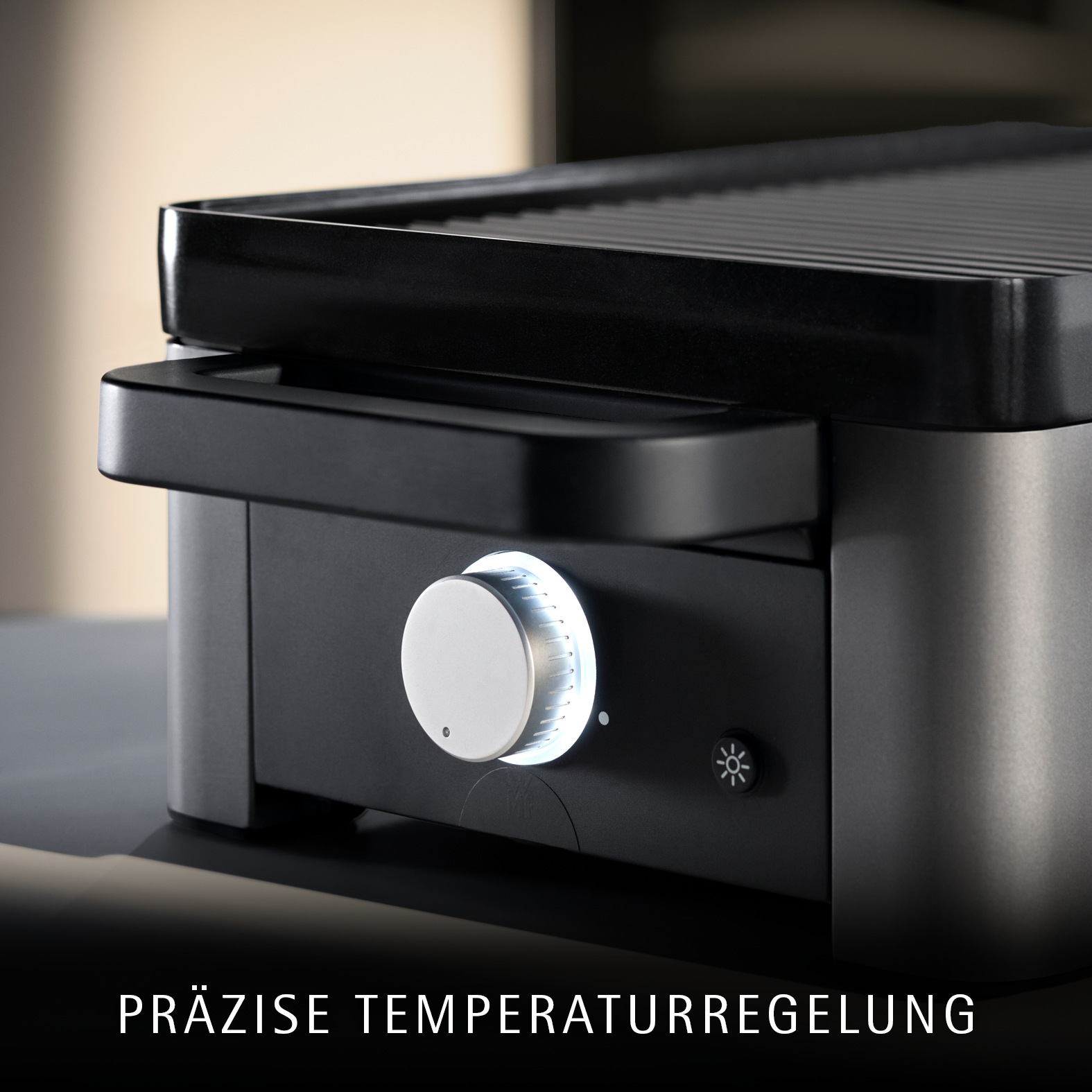 WMF Raclette »Master, indirekte LED-Beleuchtung, Keramikbeschichtung« 8 Stk. Raclettepfännchen 1.500 W Variable Temperatur, spülmaschinengeeignete Pfännchen und Spatel