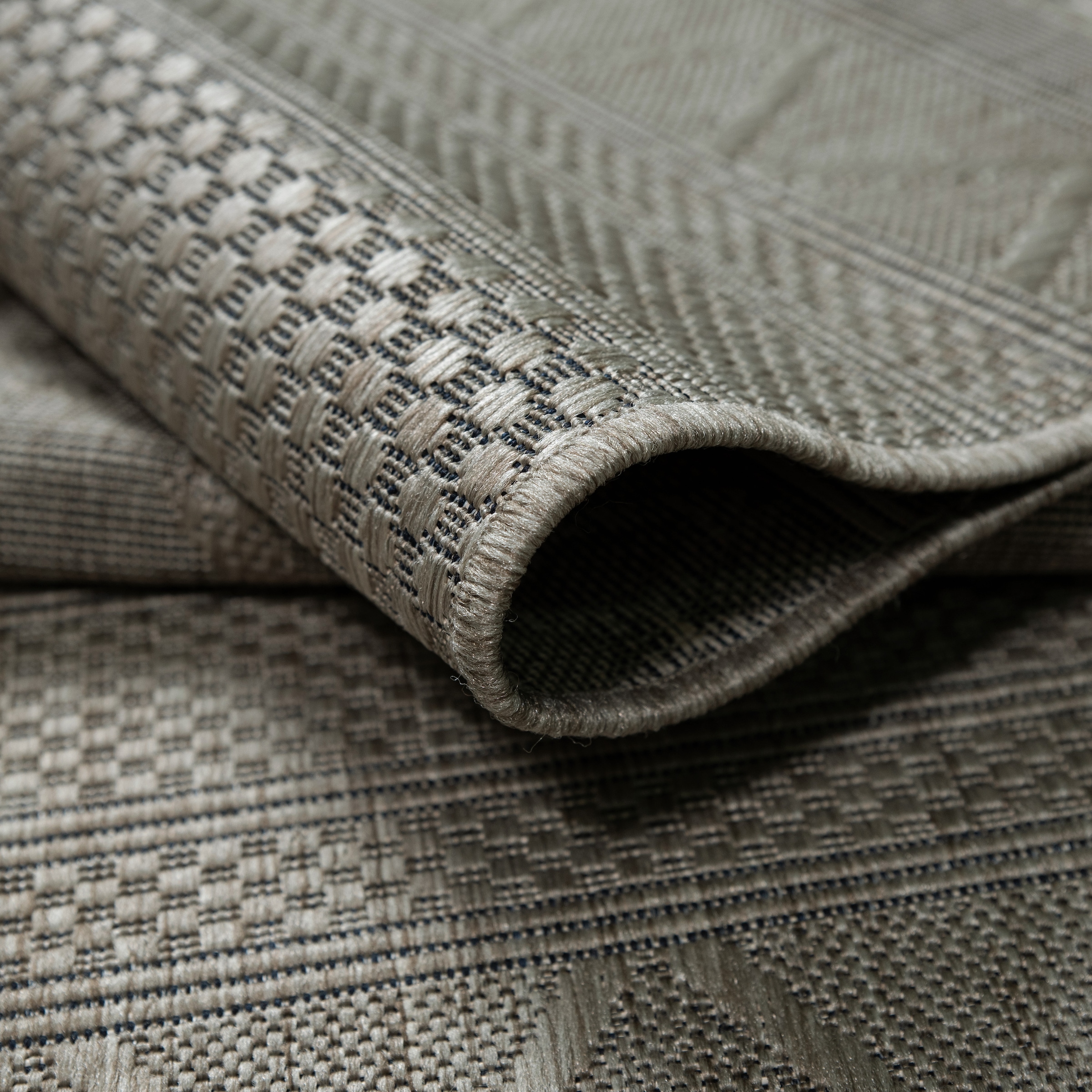 my home Teppich »Toronto auch als Läufer erhältlich« rechteckig 3 mm Höhe In- und Outdoor geeignet, Sisal-Optik, Wetterfest & UV-beständig, Boho