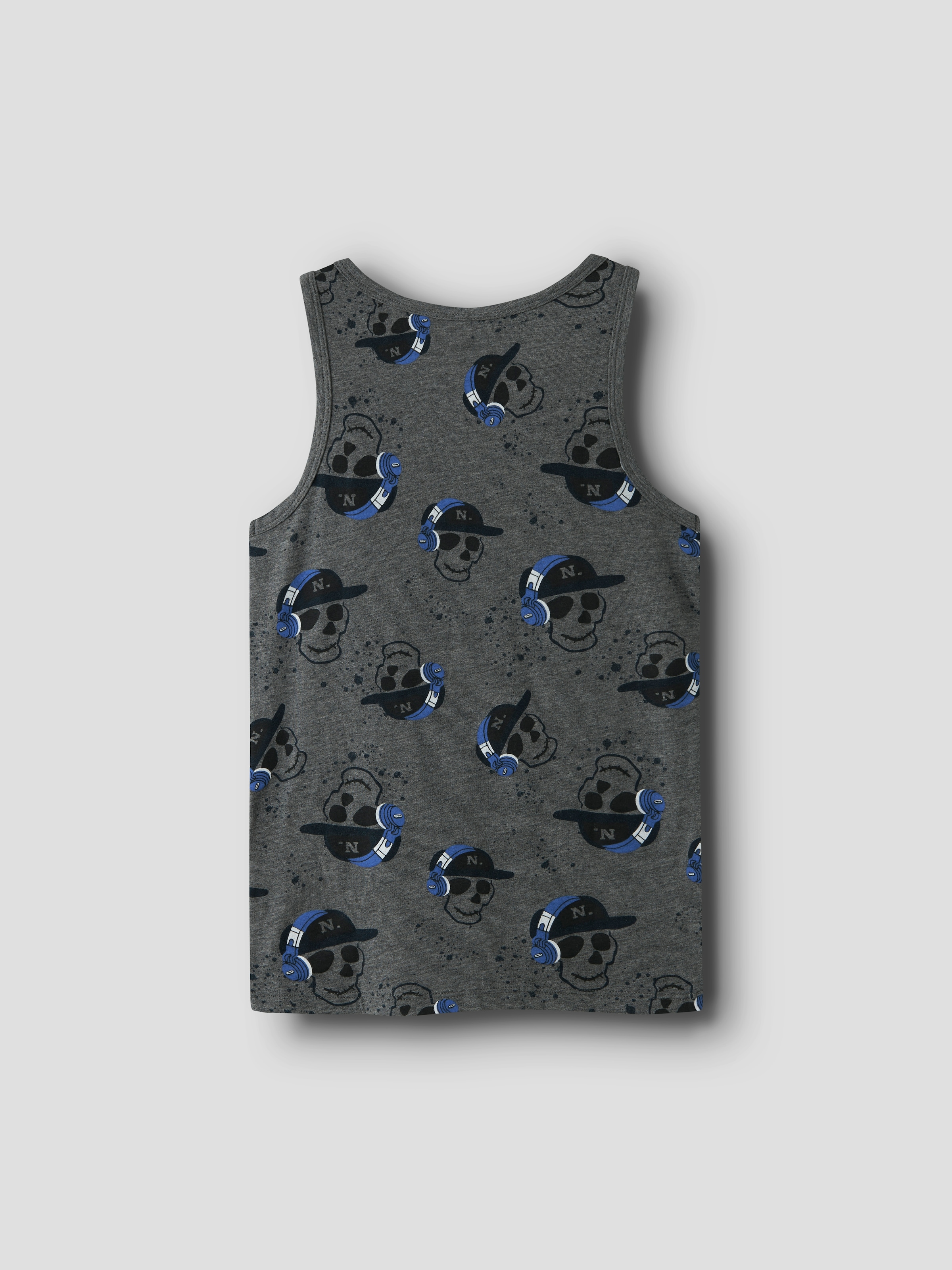 Name It Unterhemd »NKMTANK TOP 2P DARK GREY MEL SKULL NOOS«, (Set, 2 St.)