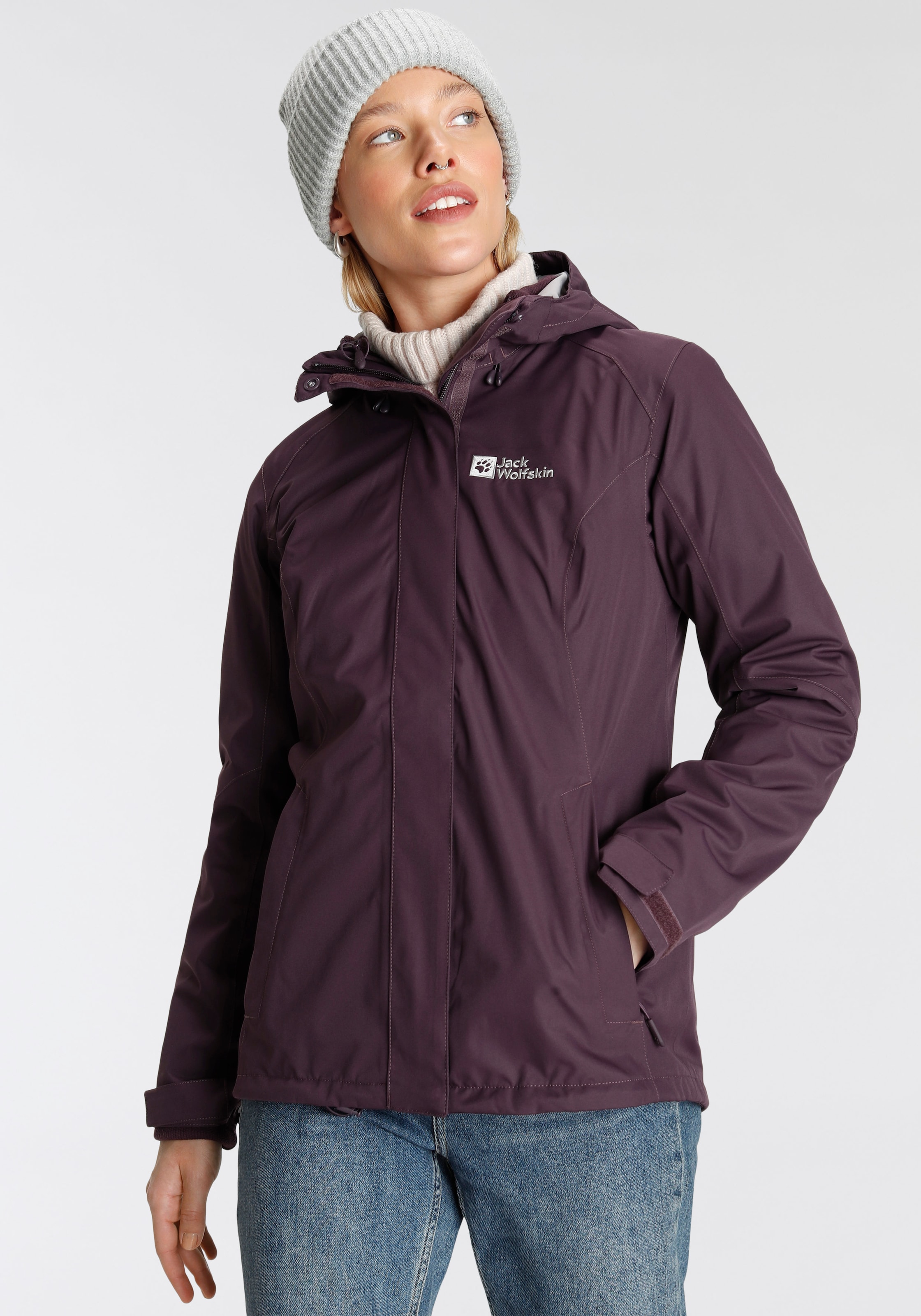 Jack Wolfskin 3-in-1-Funktionsjacke »MANAPOURI«, mit Kapuze, inkl. Fleecejacke kaufen