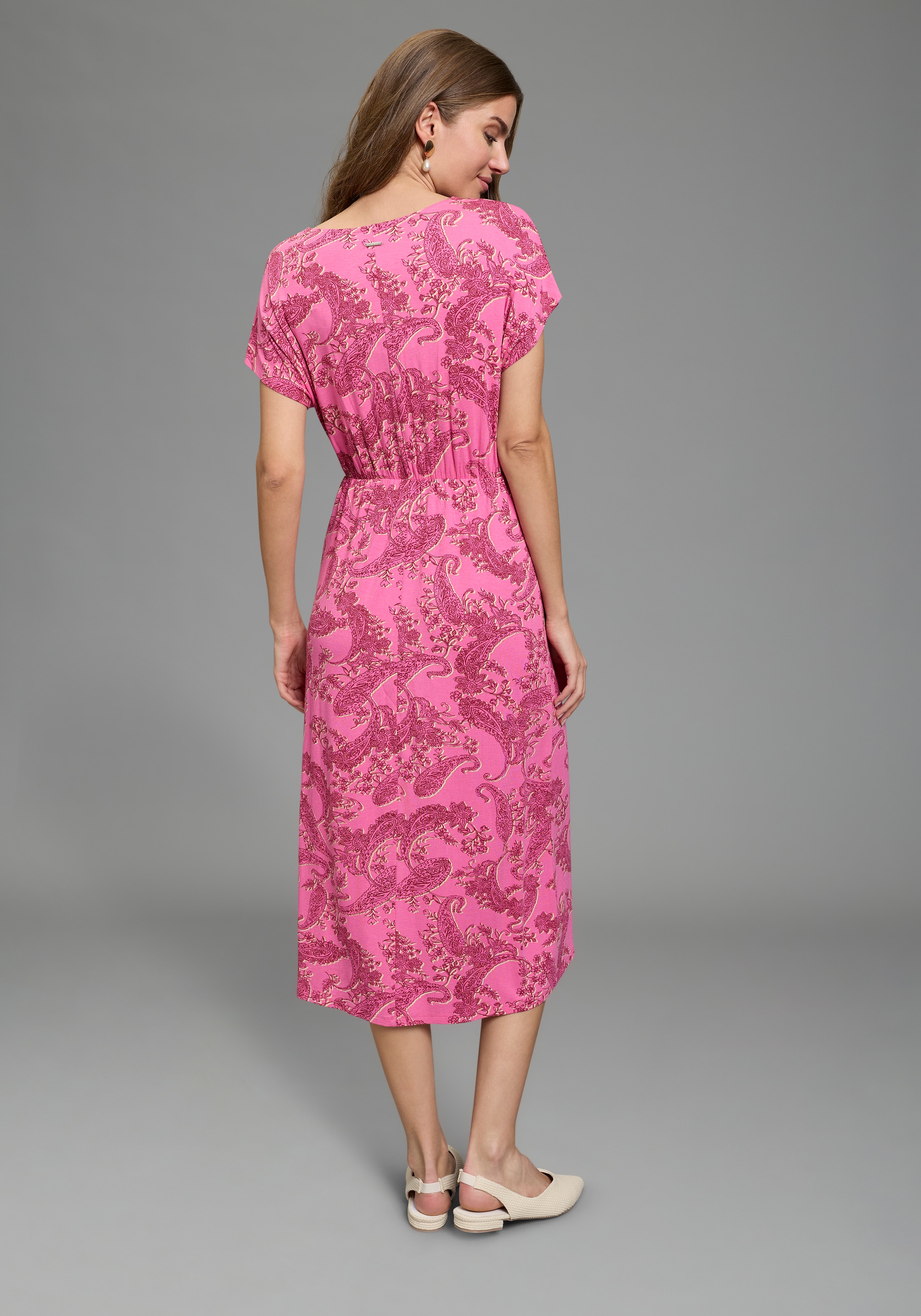 Laura Scott Sommerkleid mit Paisley-Optik, aus Viskose und Elasthan