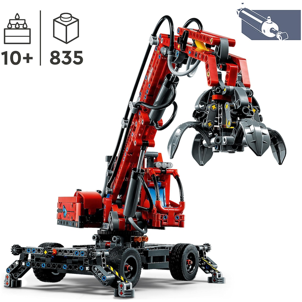 LEGO® Konstruktionsspielsteine »Umschlagbagger (42144), LEGO® Technic«, (835 St.)