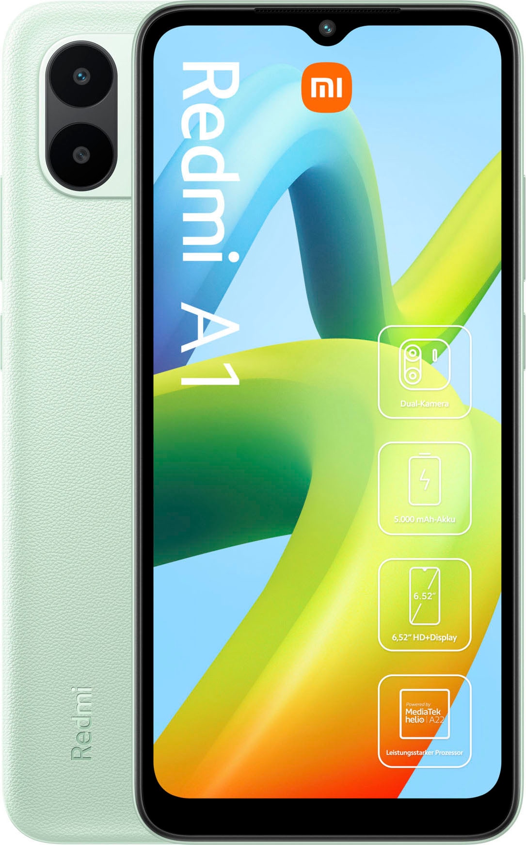 Xiaomi Smartphone »Redmi A1 2+32«, Light Blue, 16,58 cm/6,52 Zoll, 36 GB  Speicherplatz, 8 MP Kamera ➥ 3 Jahre XXL Garantie | UNIVERSAL