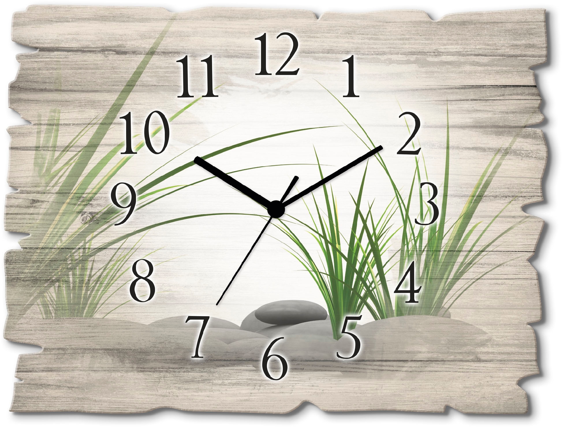 Artland Wanduhr »3 D Steine« wahlweise mit  Quarz- oder Funkuhrwerk, lautlos ohne Tickgeräusche