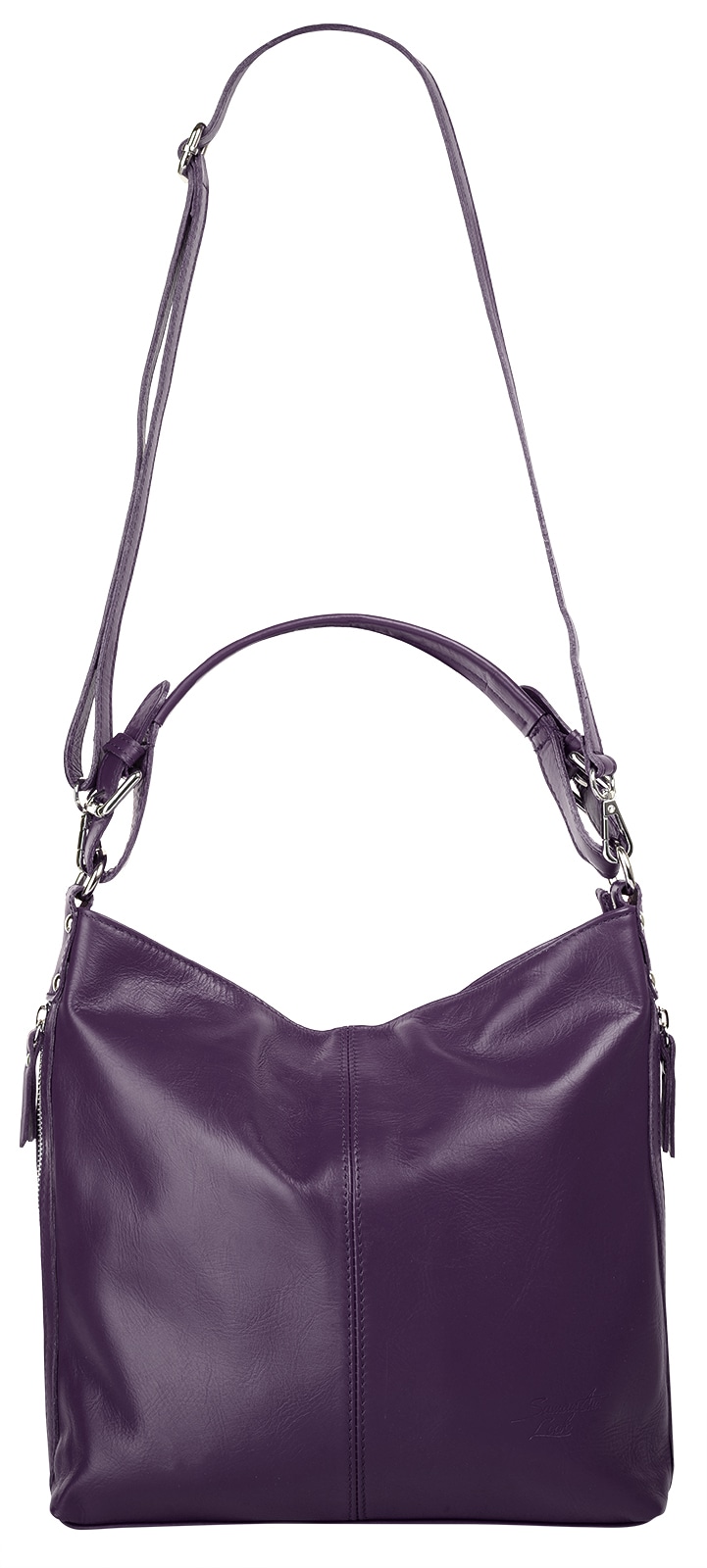 Samantha Look Henkeltasche, echt Leder, Made in Italy