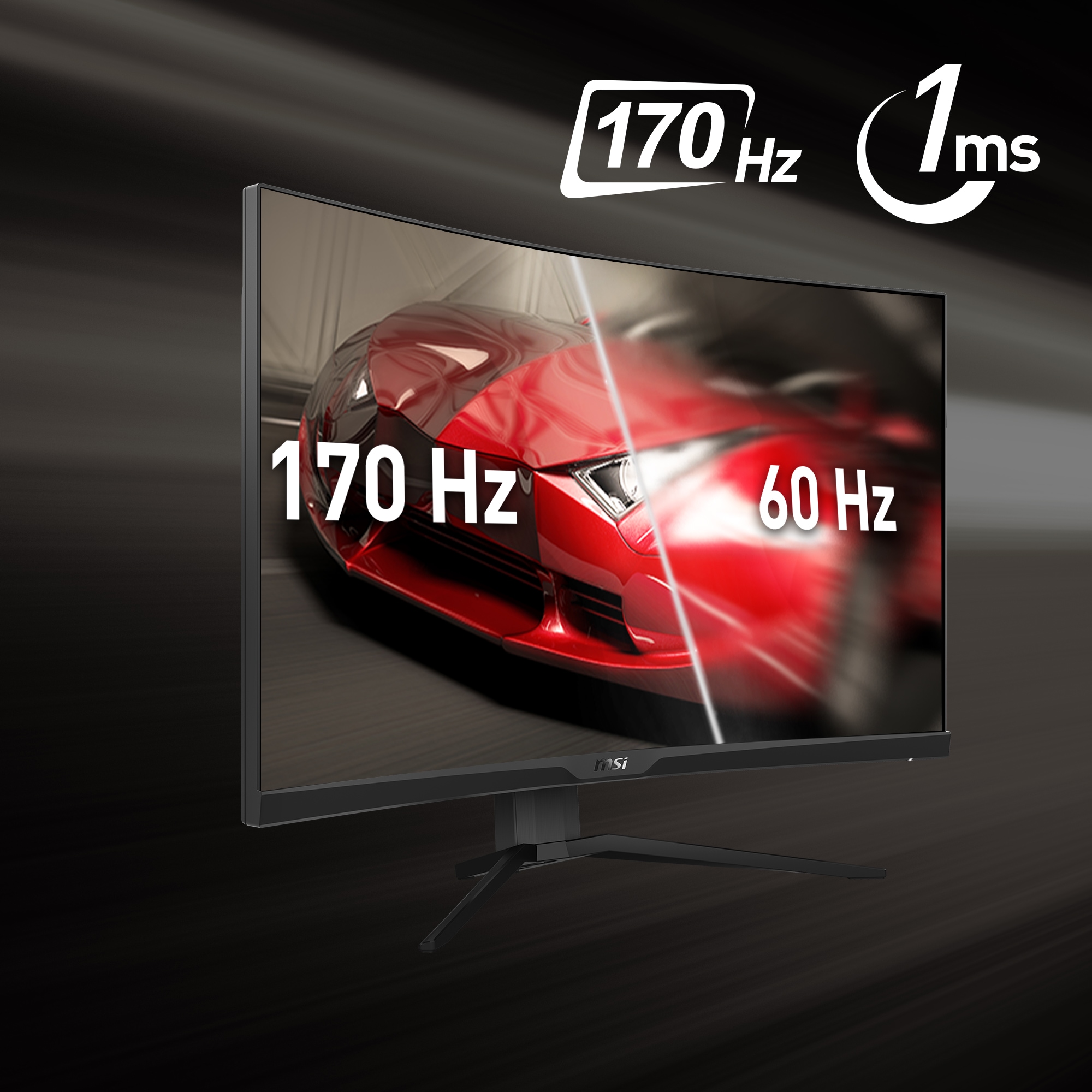 MSI Curved-Gaming-LED-Monitor »G322CQP«, 80 cm/32 Zoll, 2560 x 1440 px,  WQHD, 1 ms Reaktionszeit, 170 Hz ➥ 3 Jahre XXL Garantie | UNIVERSAL