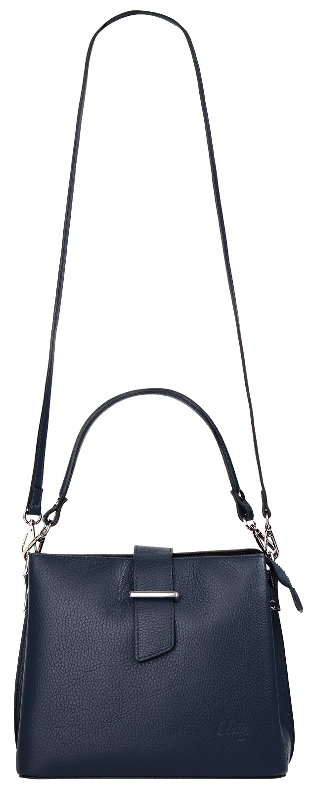 Cluty Henkeltasche, echt Leder, Made in Italy
