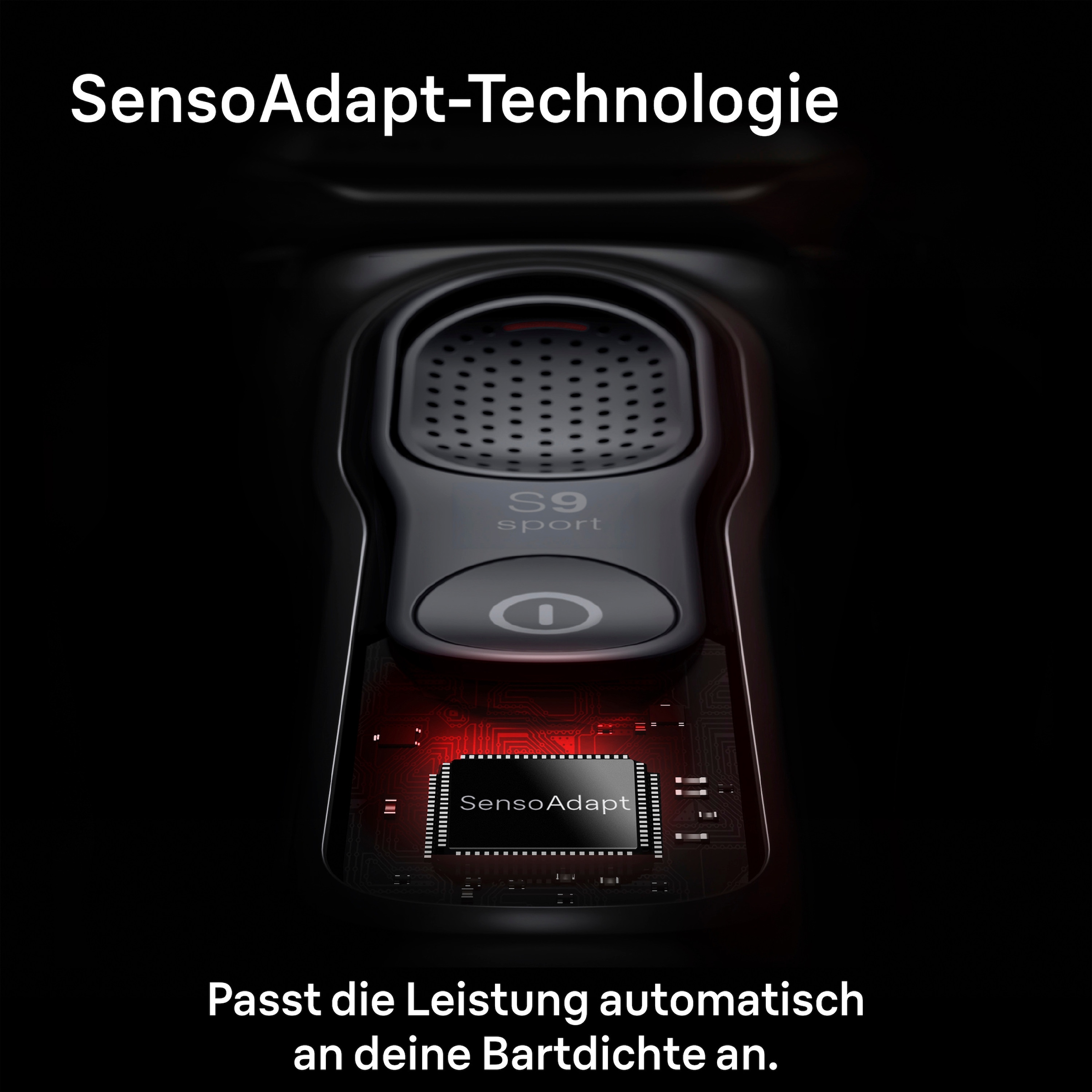 Braun Elektrorasierer »Series 9 Sport 9150cc« SmartClean-Plus-Reinigungsstation integrierter Präzisionstrimmer 5-in-1 Pflegesystem, SensoAdapt, 60 Min., Nass & Trocken, Schwarz