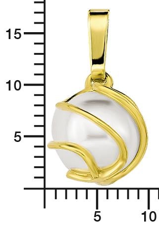 Amor Kette mit Anhänger »Sparkle, 2014206«, Made in Germany - mit Wachsperle
