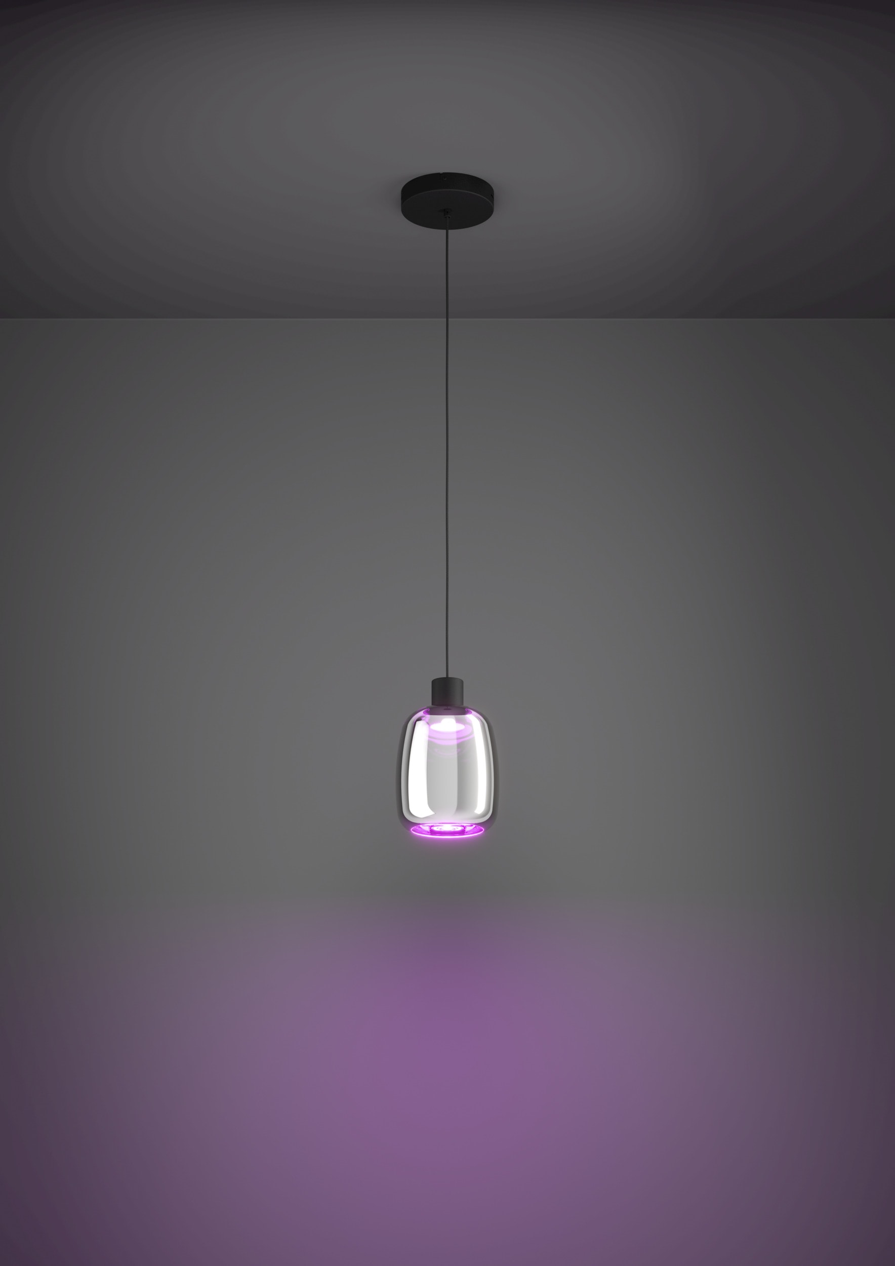EGLO Hängeleuchte »MOLOCHIO-Z Pendellampe - Stahl - LED - 1X3,7W - IP20« LED-Modul 1 Stk. Kaltweiß | Neutralweiß | Warmweiß Hängelampe, Deckenlampe, Wohnzimmer, Esszimmer, H110 x Ø18 cm