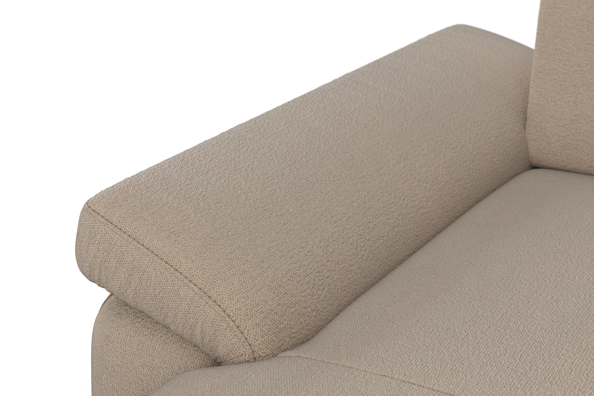sit&more Ecksofa »Padua L-Form«, inklusive Sitztiefenverstellung, Armteilfunktion und Federkern
