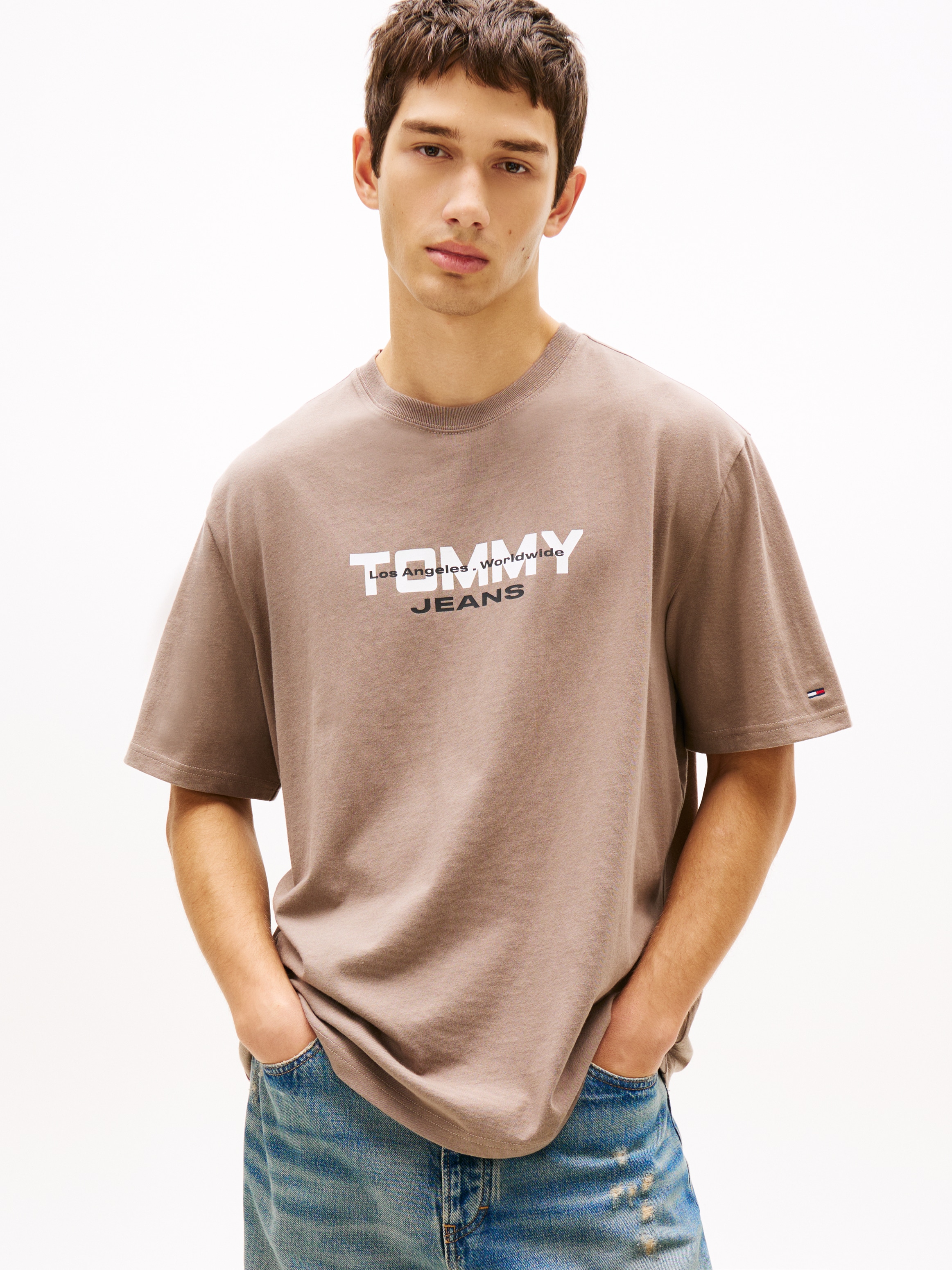 Tommy Jeans T-Shirt »TJM 90S BLOCK« Relaxed fit mit Rundhalsausschnitt