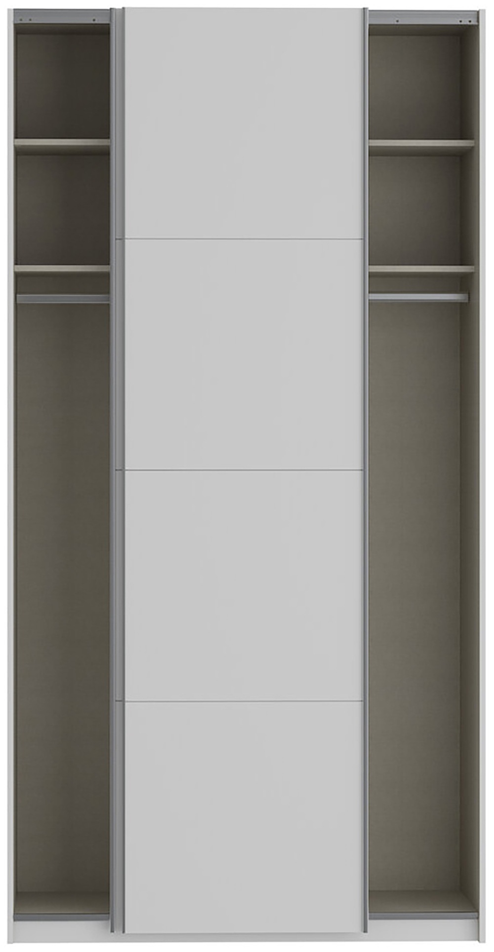 FORTE Schwebetürenschrank »Fittio, Made in Europe, 2 Schiebetüren, modernes Design«, Höhe 2,35 mtr, stehende Montage
