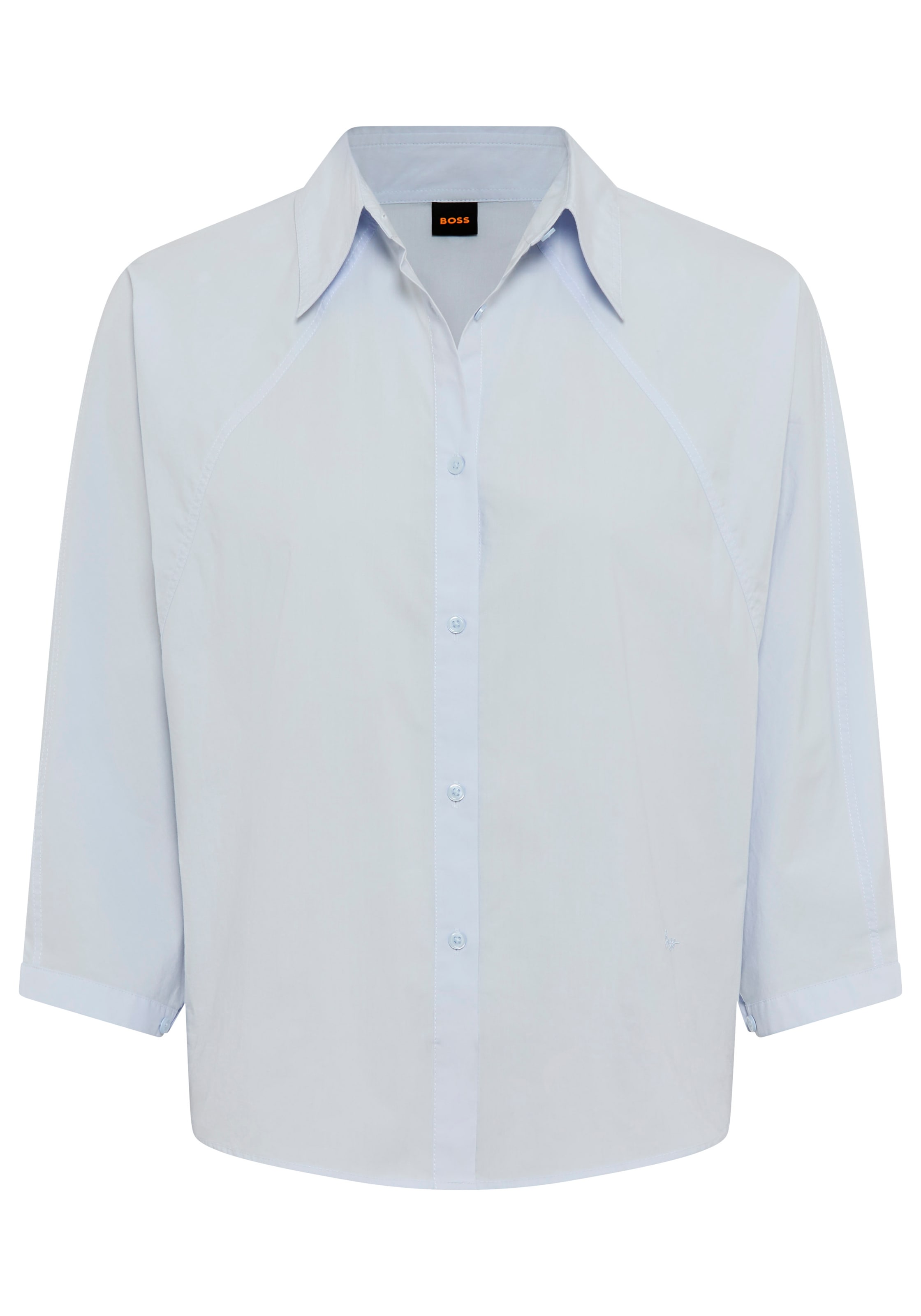 BOSS ORANGE Hemdbluse »Belenta Premium Damenmode« aus Baumwoll-Popeline, mit Kimonoärmeln